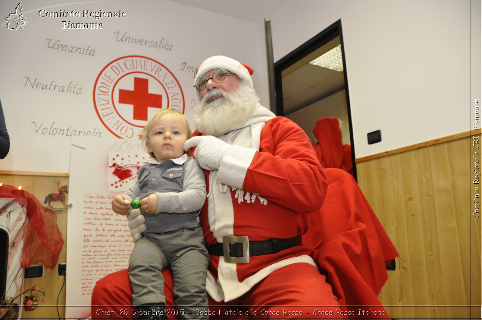 Chieri 20 Dicembre 2015 - Babbo Natale alla Croce Rossa - Croce Rossa Italiana- Comitato Regionale del Piemonte