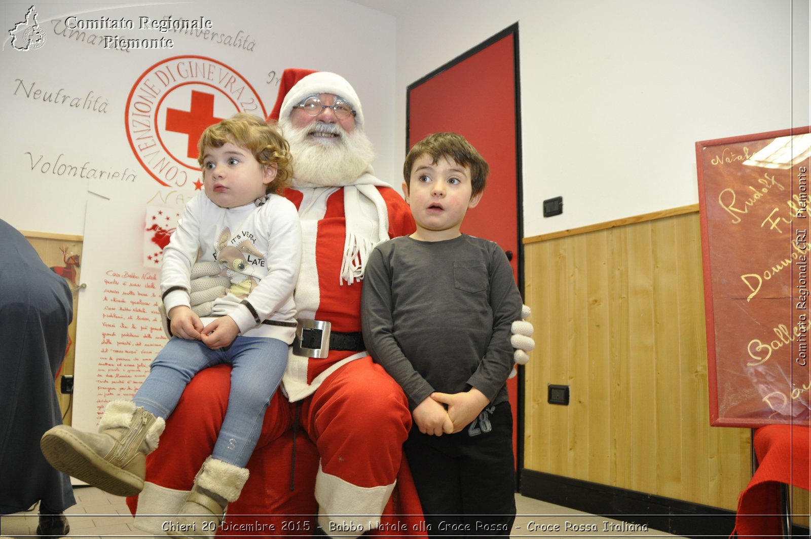 Chieri 20 Dicembre 2015 - Babbo Natale alla Croce Rossa - Croce Rossa Italiana- Comitato Regionale del Piemonte