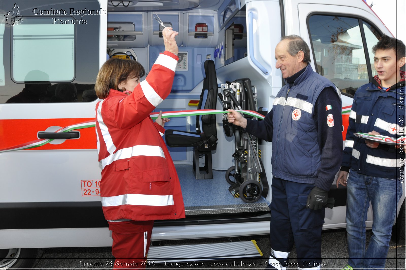 Druento 24 Gennaio 2016 - Inaugurazione nuova ambulanza - Croce Rossa Italiana- Comitato Regionale del Piemonte