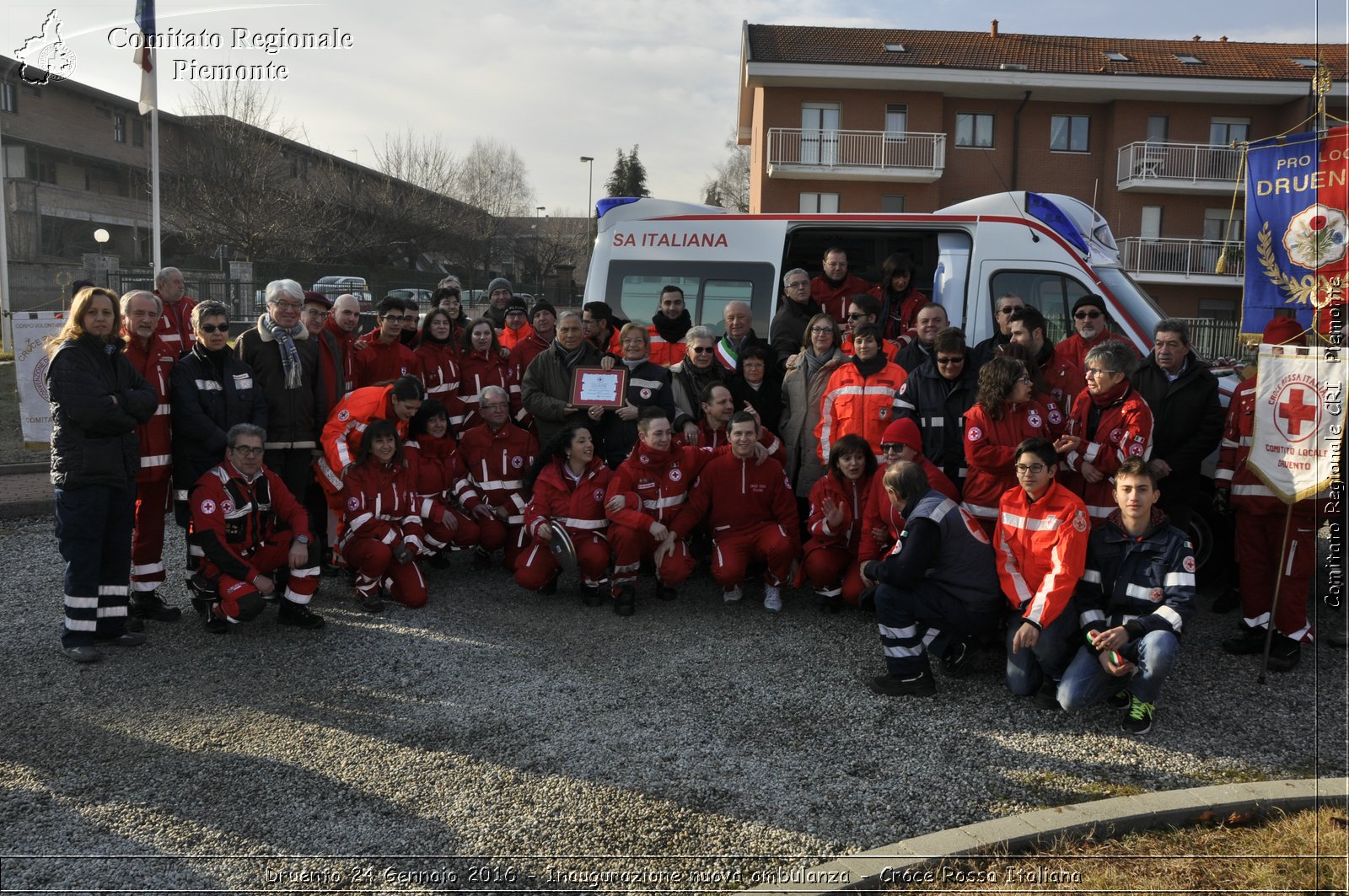 Druento 24 Gennaio 2016 - Inaugurazione nuova ambulanza - Croce Rossa Italiana- Comitato Regionale del Piemonte