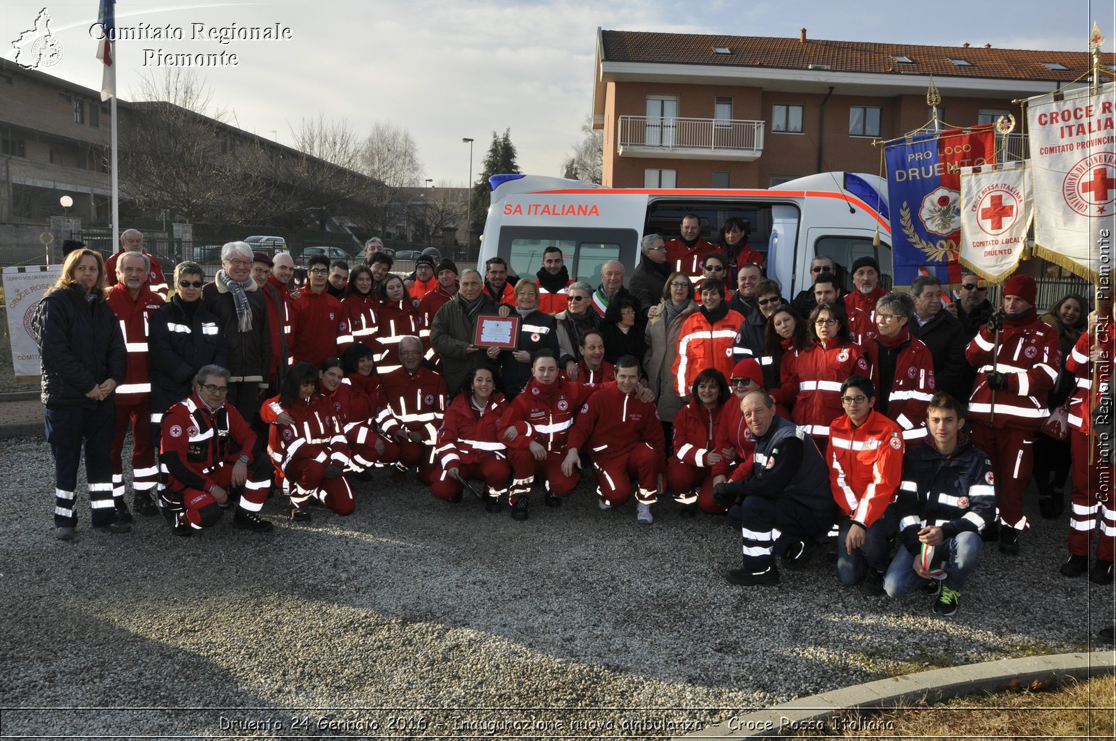 Druento 24 Gennaio 2016 - Inaugurazione nuova ambulanza - Croce Rossa Italiana- Comitato Regionale del Piemonte