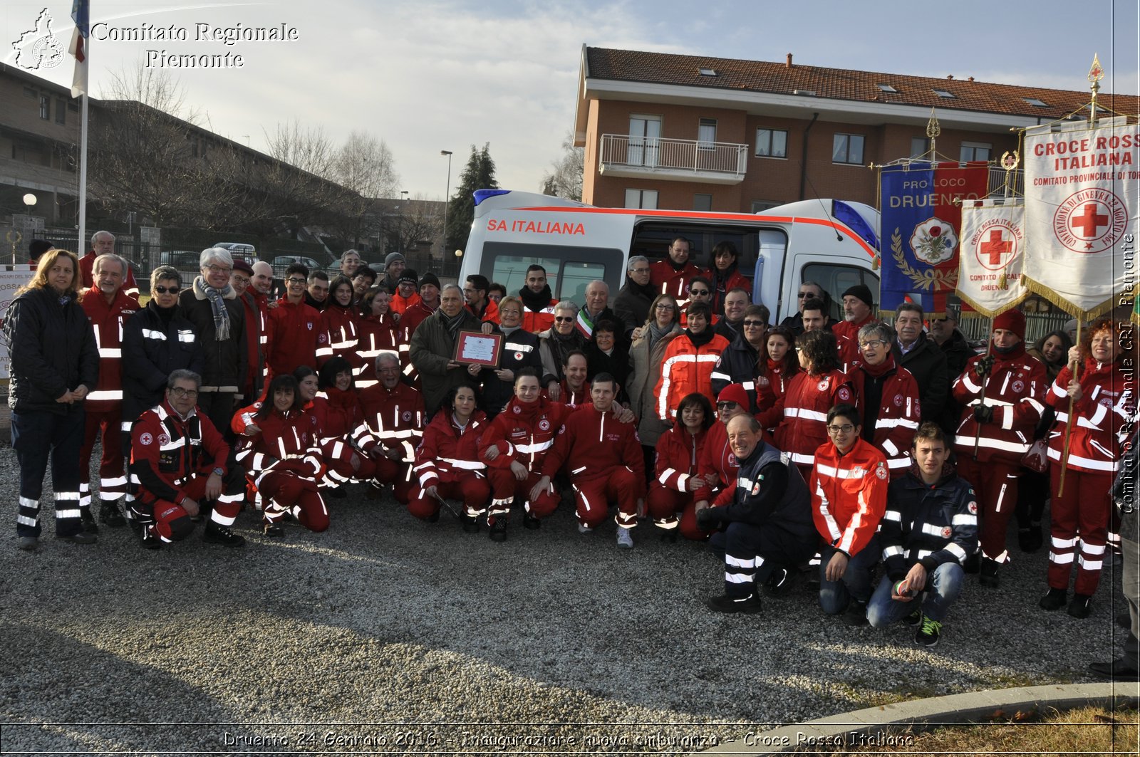 Druento 24 Gennaio 2016 - Inaugurazione nuova ambulanza - Croce Rossa Italiana- Comitato Regionale del Piemonte