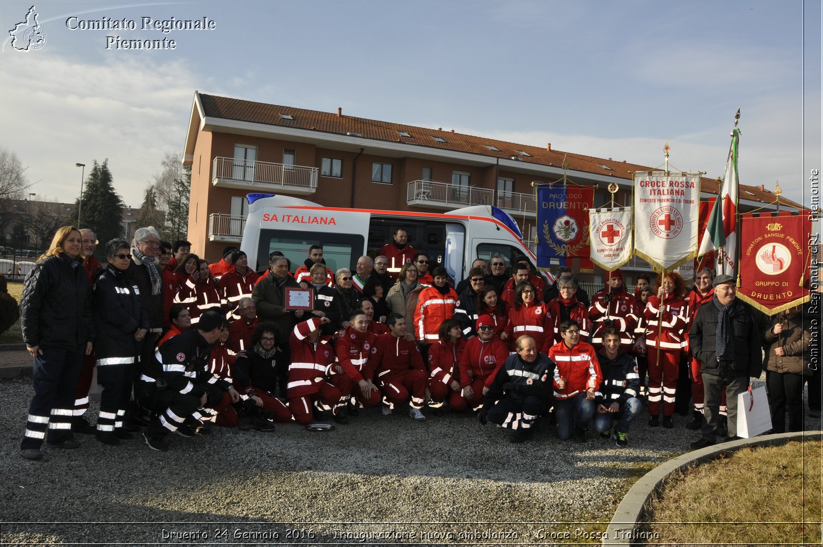 Druento 24 Gennaio 2016 - Inaugurazione nuova ambulanza - Croce Rossa Italiana- Comitato Regionale del Piemonte