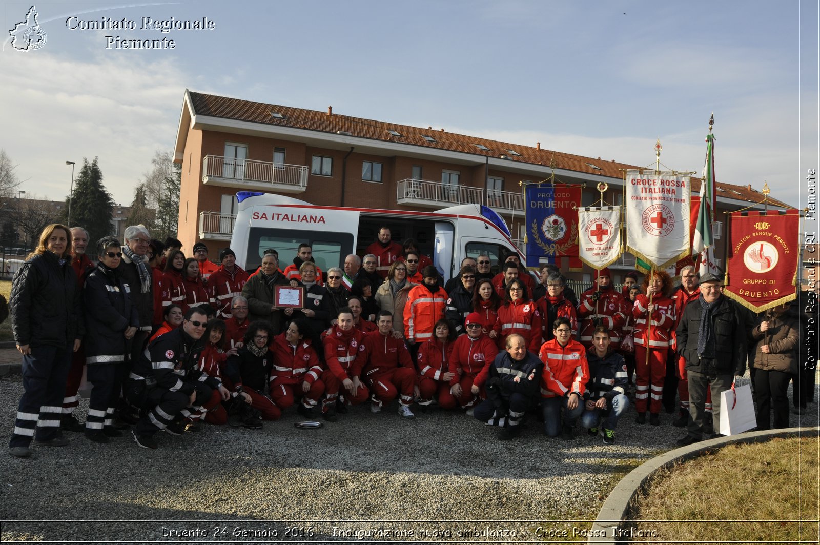 Druento 24 Gennaio 2016 - Inaugurazione nuova ambulanza - Croce Rossa Italiana- Comitato Regionale del Piemonte