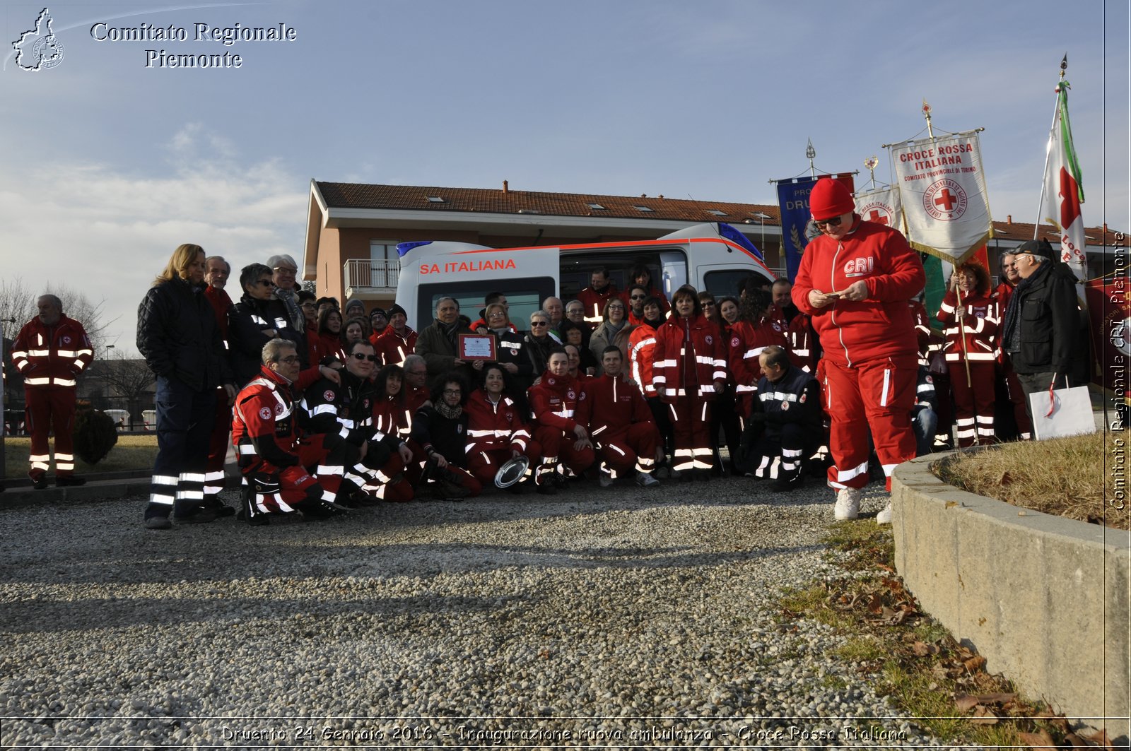 Druento 24 Gennaio 2016 - Inaugurazione nuova ambulanza - Croce Rossa Italiana- Comitato Regionale del Piemonte