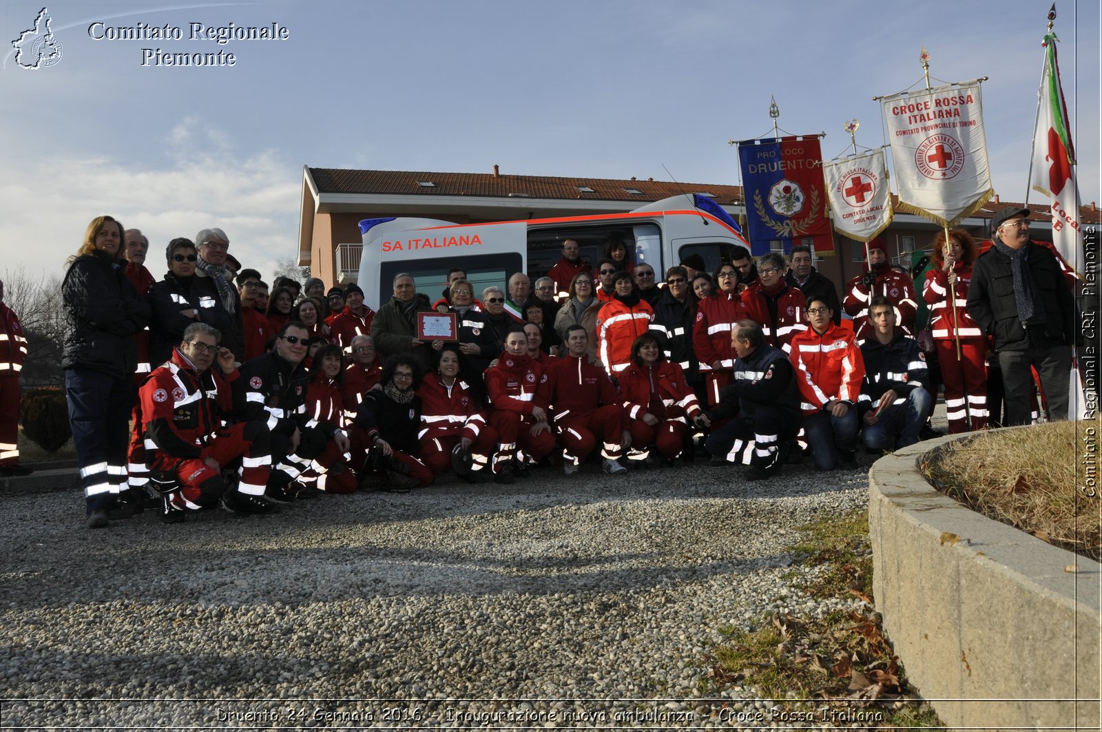 Druento 24 Gennaio 2016 - Inaugurazione nuova ambulanza - Croce Rossa Italiana- Comitato Regionale del Piemonte