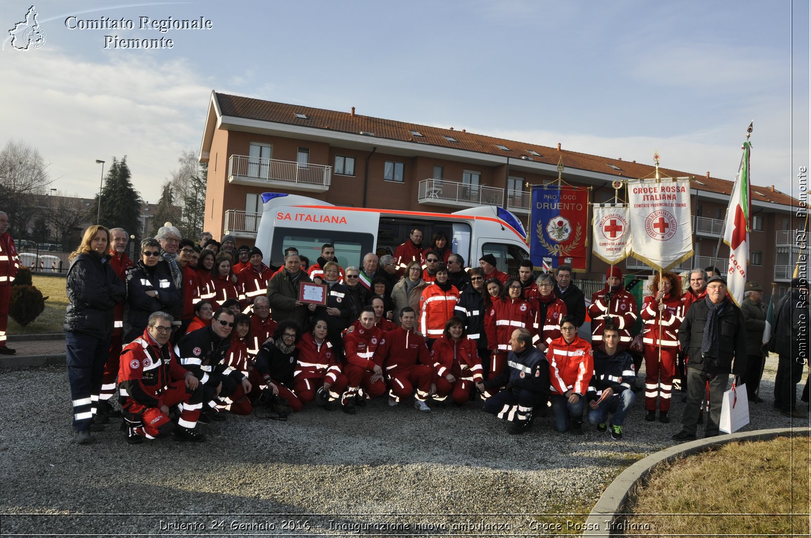 Druento 24 Gennaio 2016 - Inaugurazione nuova ambulanza - Croce Rossa Italiana- Comitato Regionale del Piemonte