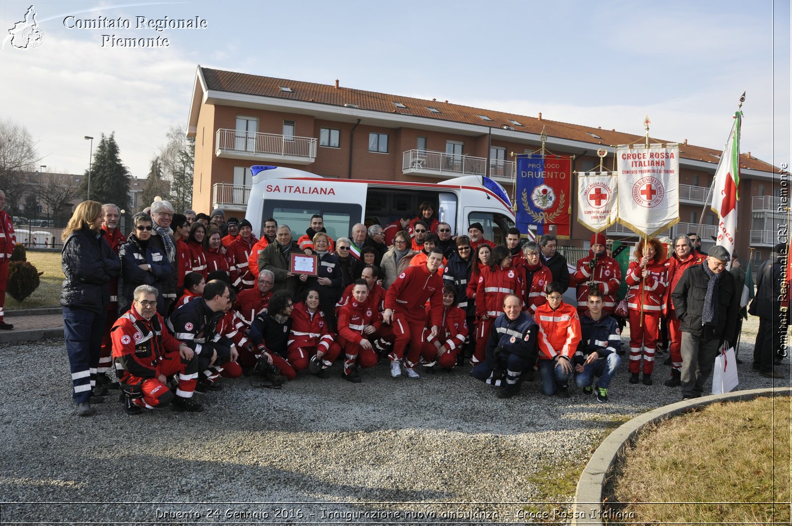 Druento 24 Gennaio 2016 - Inaugurazione nuova ambulanza - Croce Rossa Italiana- Comitato Regionale del Piemonte