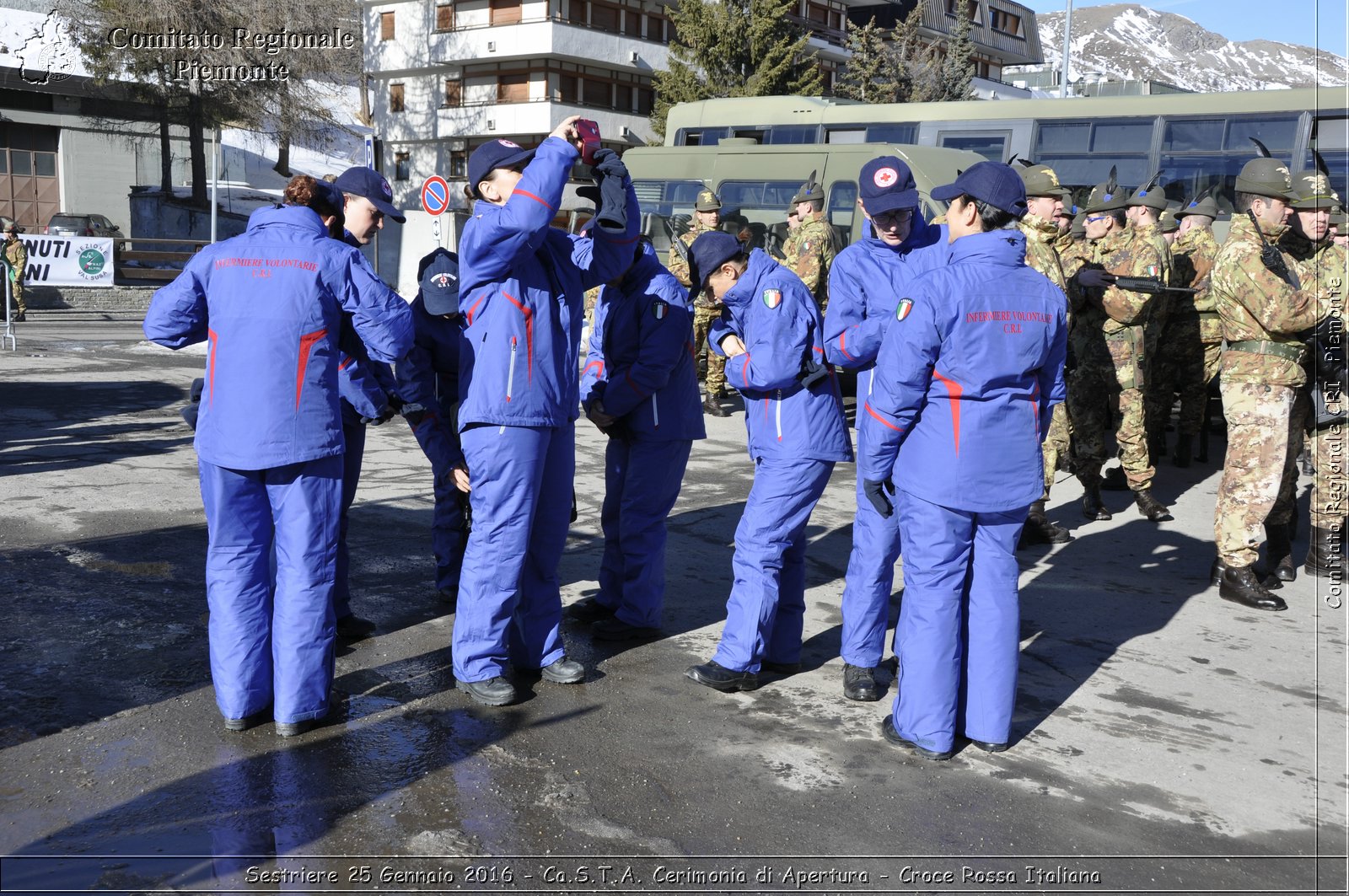 Sestriere 25 Gennaio 2016 - Ca.S.T.A. Cerimonia di Apertura - Croce Rossa Italiana- Comitato Regionale del Piemonte