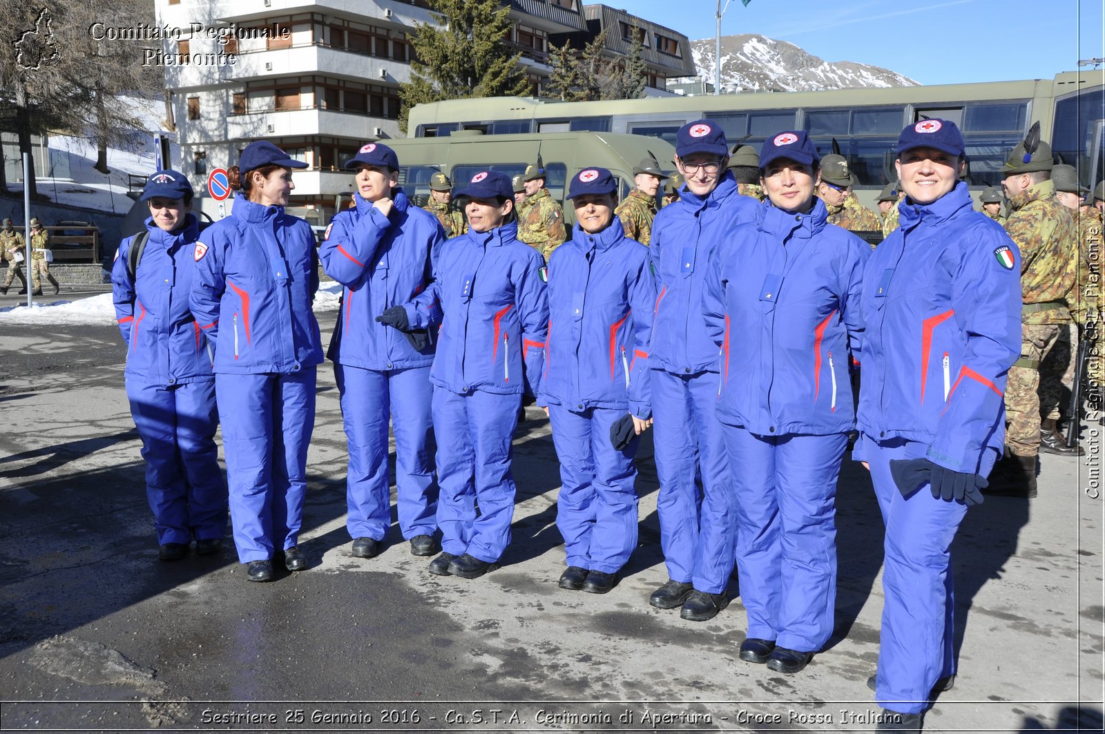 Sestriere 25 Gennaio 2016 - Ca.S.T.A. Cerimonia di Apertura - Croce Rossa Italiana- Comitato Regionale del Piemonte