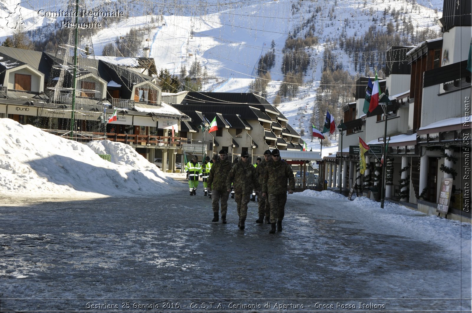 Sestriere 25 Gennaio 2016 - Ca.S.T.A. Cerimonia di Apertura - Croce Rossa Italiana- Comitato Regionale del Piemonte