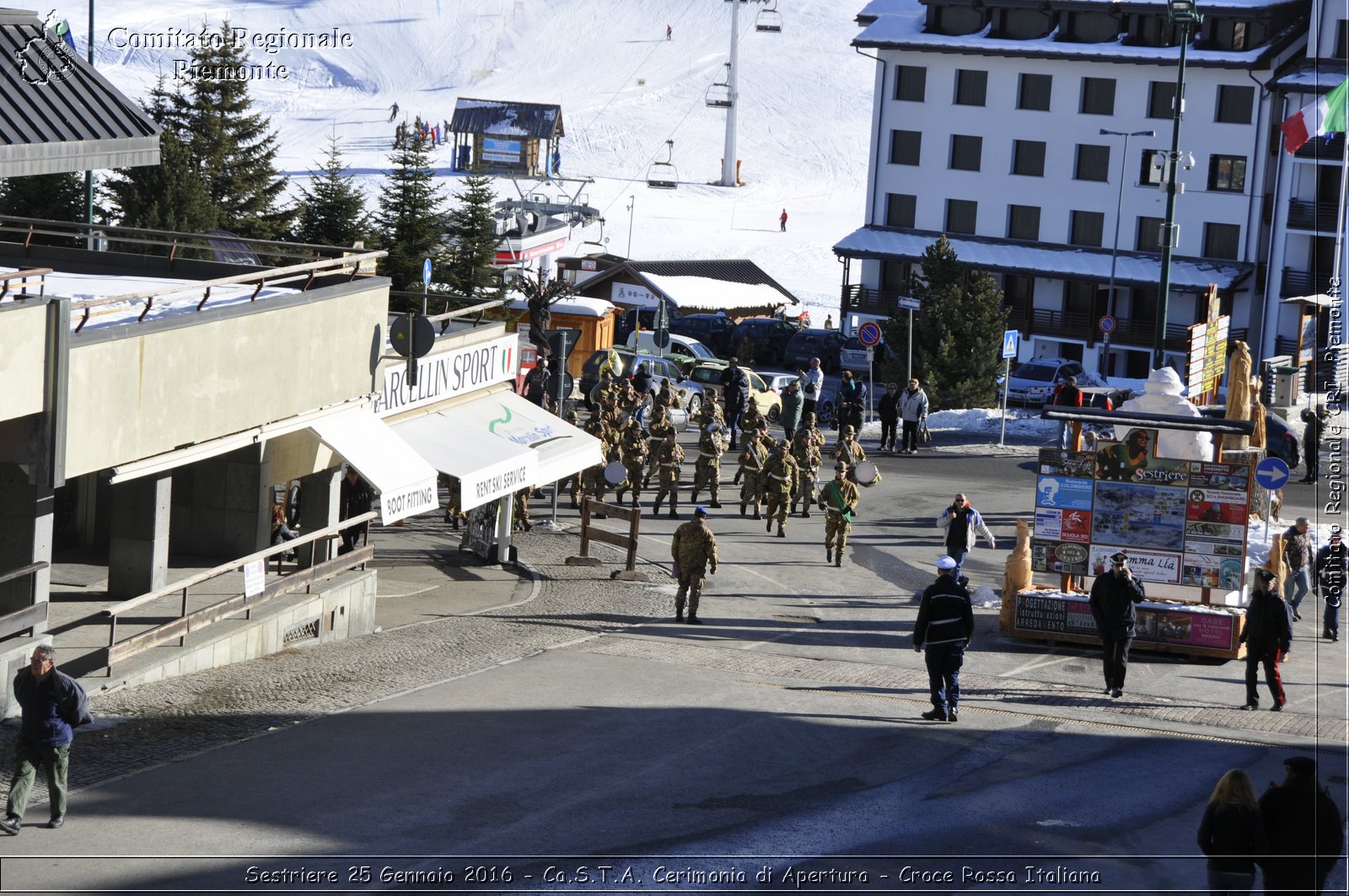 Sestriere 25 Gennaio 2016 - Ca.S.T.A. Cerimonia di Apertura - Croce Rossa Italiana- Comitato Regionale del Piemonte