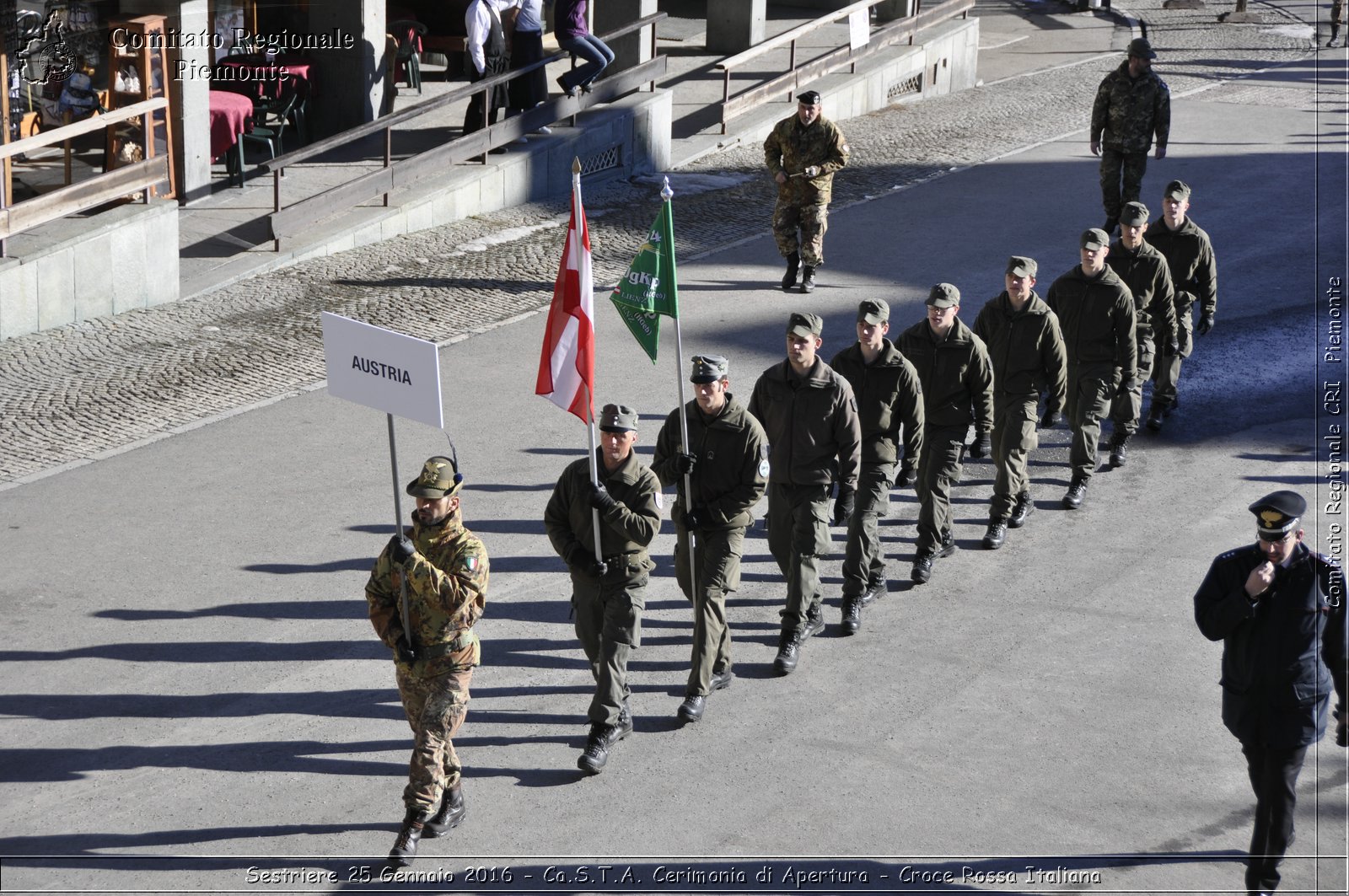 Sestriere 25 Gennaio 2016 - Ca.S.T.A. Cerimonia di Apertura - Croce Rossa Italiana- Comitato Regionale del Piemonte