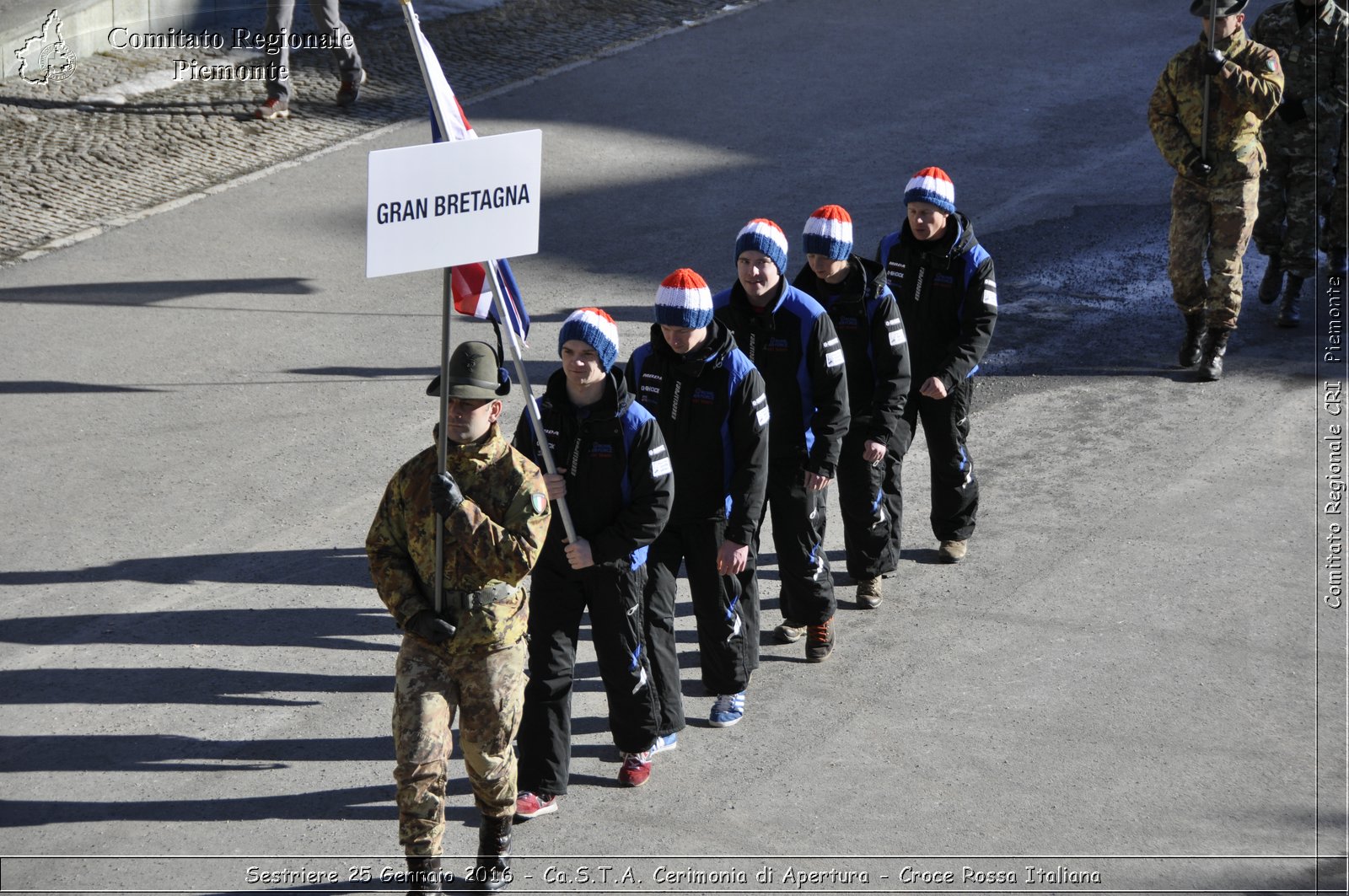 Sestriere 25 Gennaio 2016 - Ca.S.T.A. Cerimonia di Apertura - Croce Rossa Italiana- Comitato Regionale del Piemonte