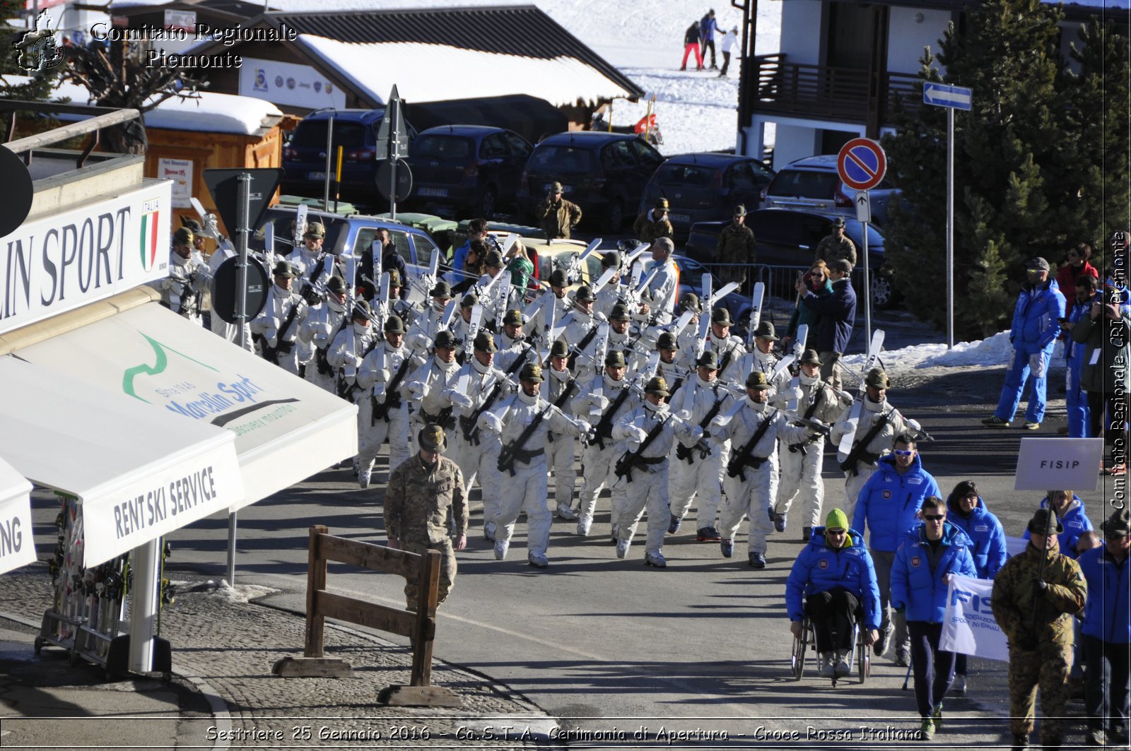 Sestriere 25 Gennaio 2016 - Ca.S.T.A. Cerimonia di Apertura - Croce Rossa Italiana- Comitato Regionale del Piemonte