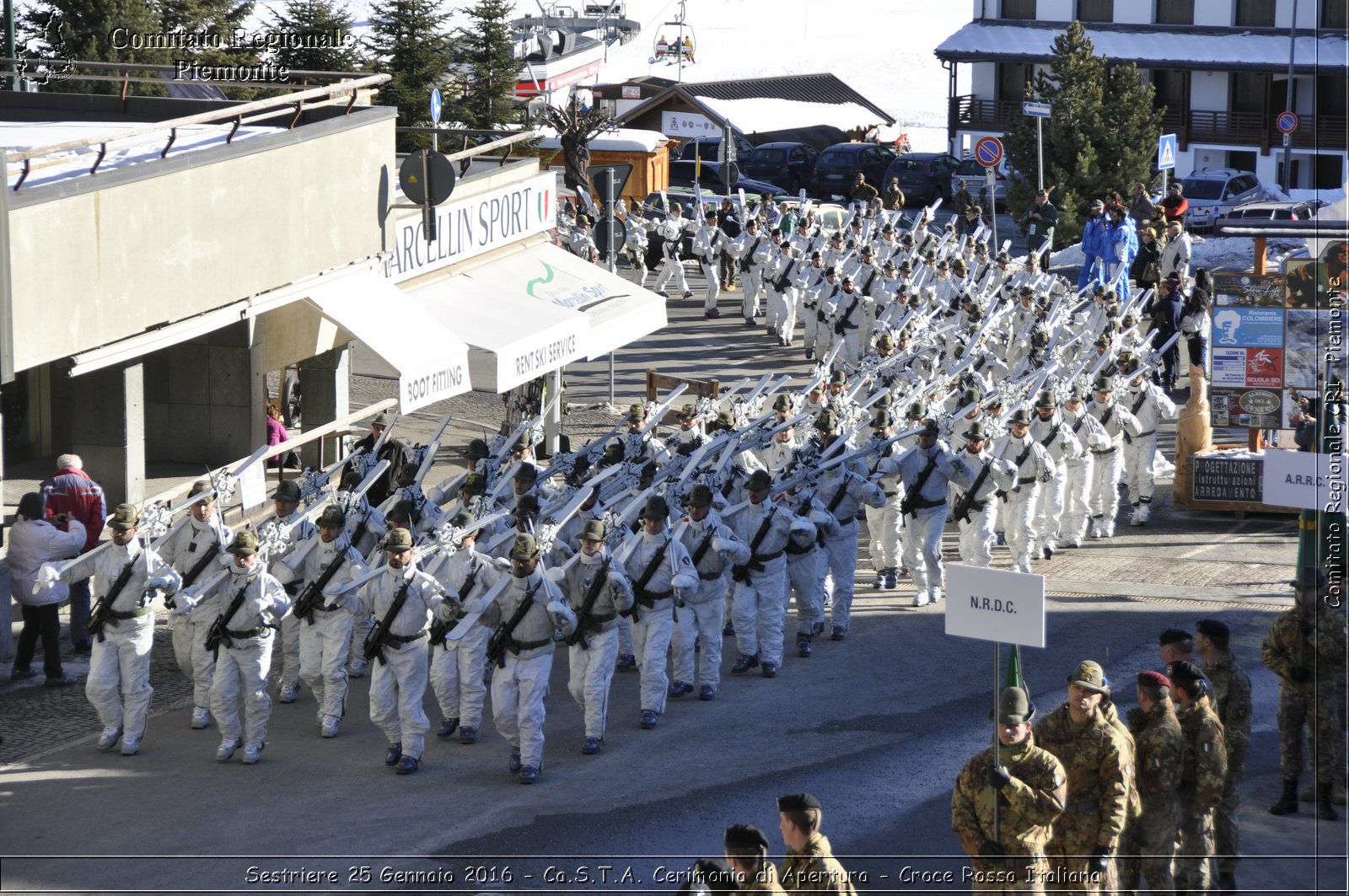 Sestriere 25 Gennaio 2016 - Ca.S.T.A. Cerimonia di Apertura - Croce Rossa Italiana- Comitato Regionale del Piemonte