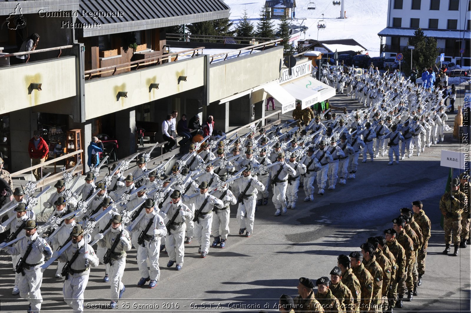 Sestriere 25 Gennaio 2016 - Ca.S.T.A. Cerimonia di Apertura - Croce Rossa Italiana- Comitato Regionale del Piemonte