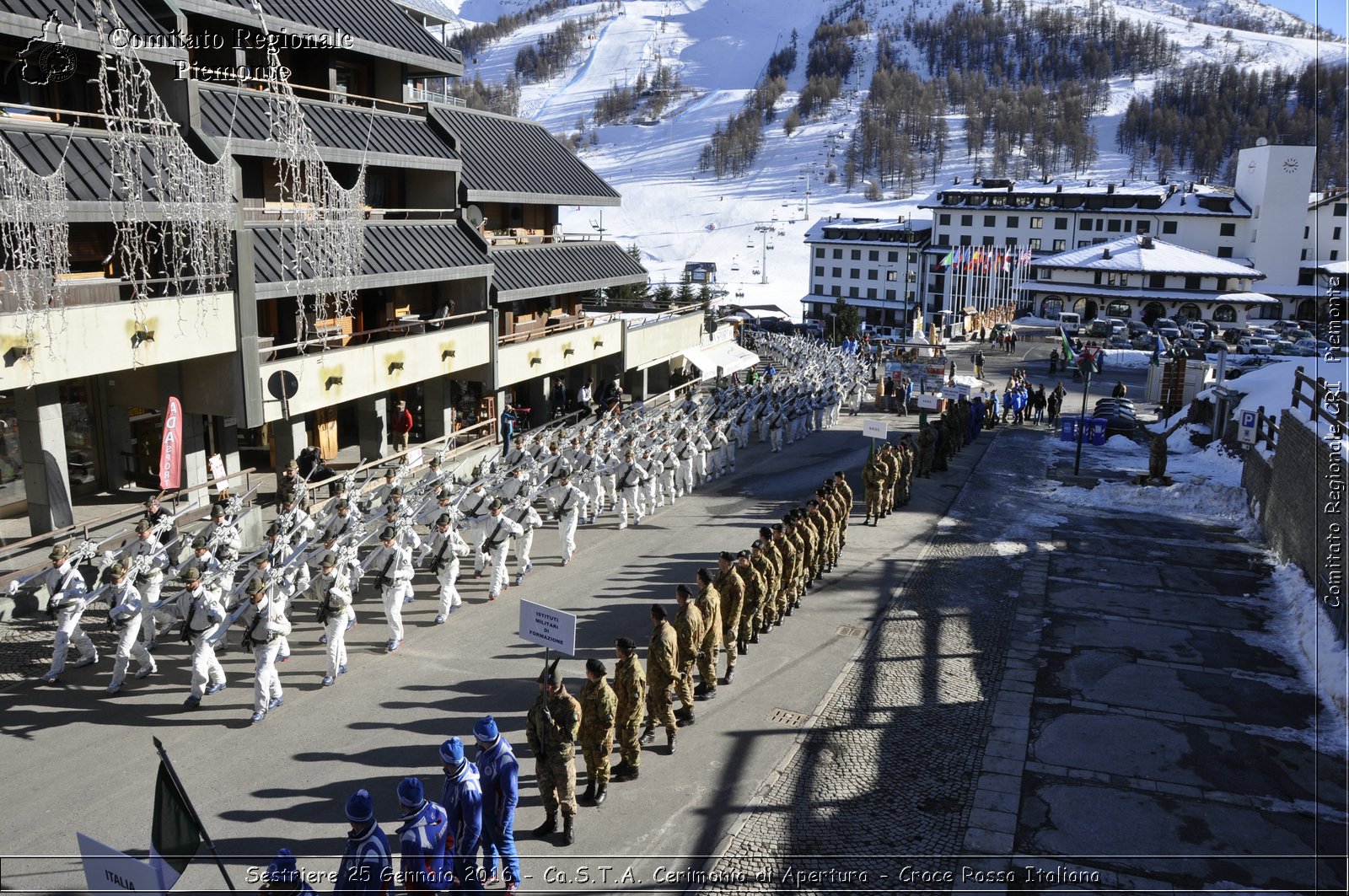 Sestriere 25 Gennaio 2016 - Ca.S.T.A. Cerimonia di Apertura - Croce Rossa Italiana- Comitato Regionale del Piemonte