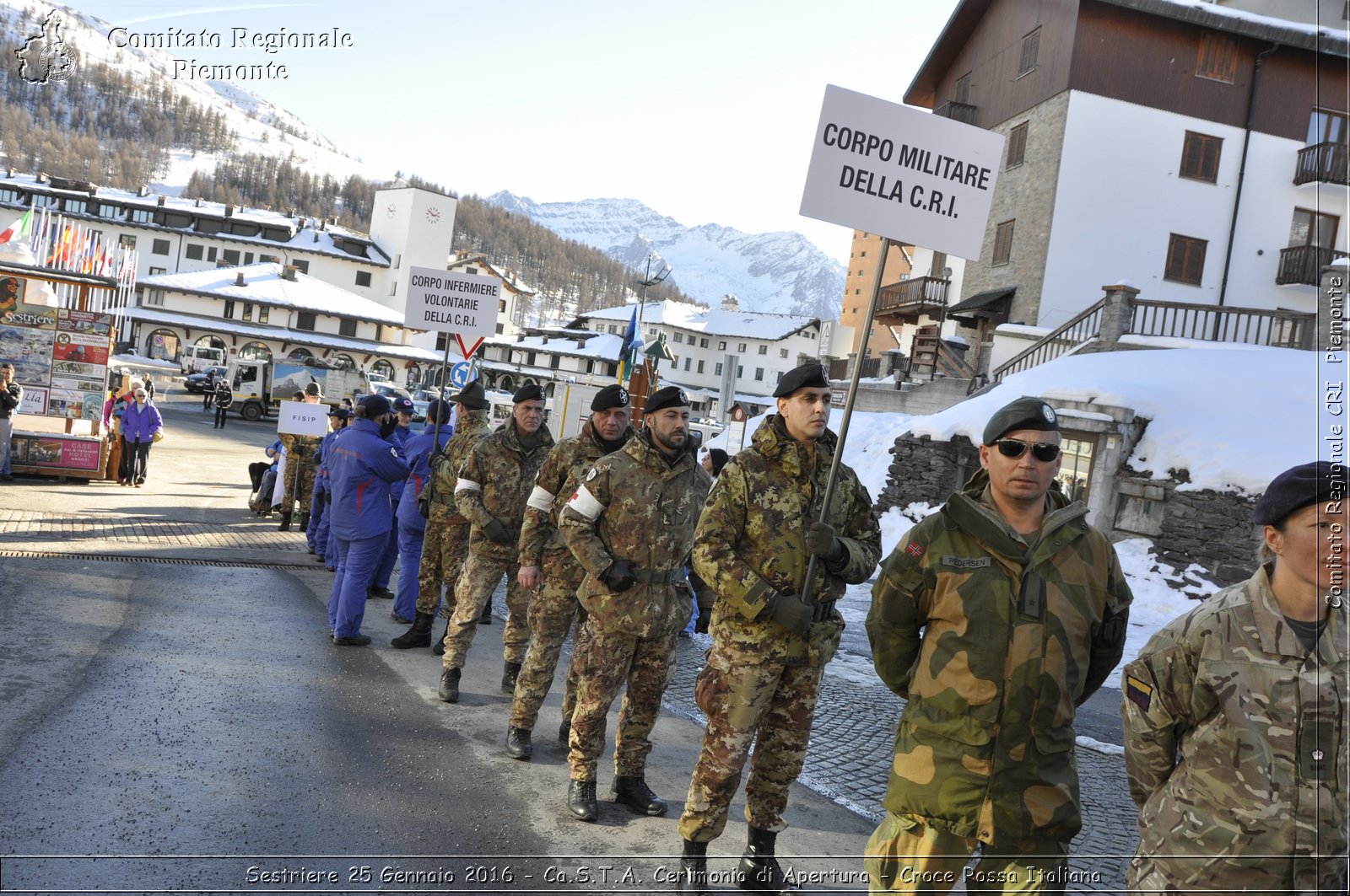 Sestriere 25 Gennaio 2016 - Ca.S.T.A. Cerimonia di Apertura - Croce Rossa Italiana- Comitato Regionale del Piemonte