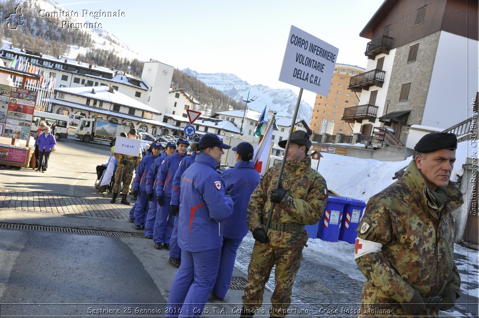 Sestriere 25 Gennaio 2016 - Ca.S.T.A. Cerimonia di Apertura - Croce Rossa Italiana- Comitato Regionale del Piemonte