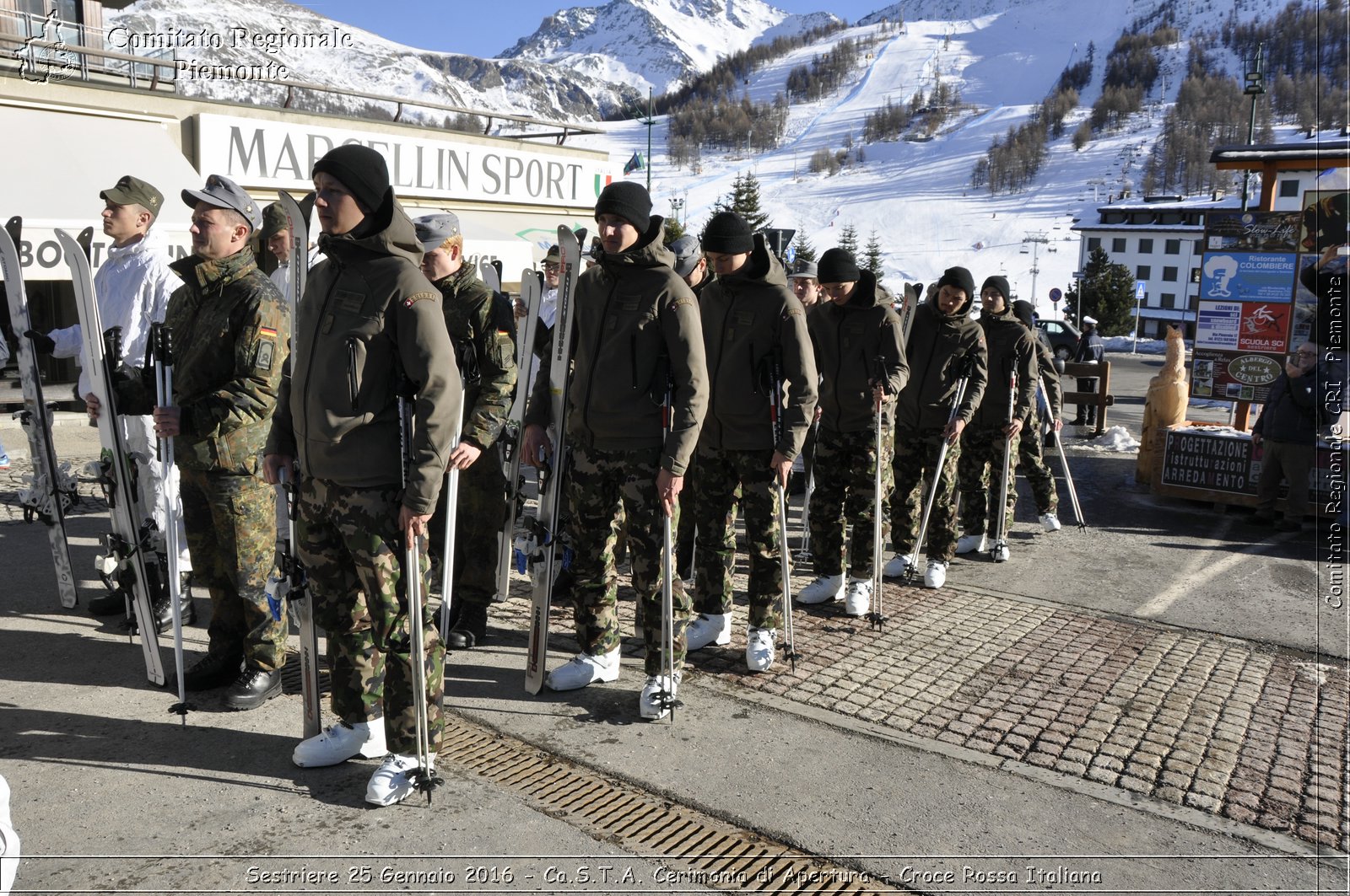 Sestriere 25 Gennaio 2016 - Ca.S.T.A. Cerimonia di Apertura - Croce Rossa Italiana- Comitato Regionale del Piemonte