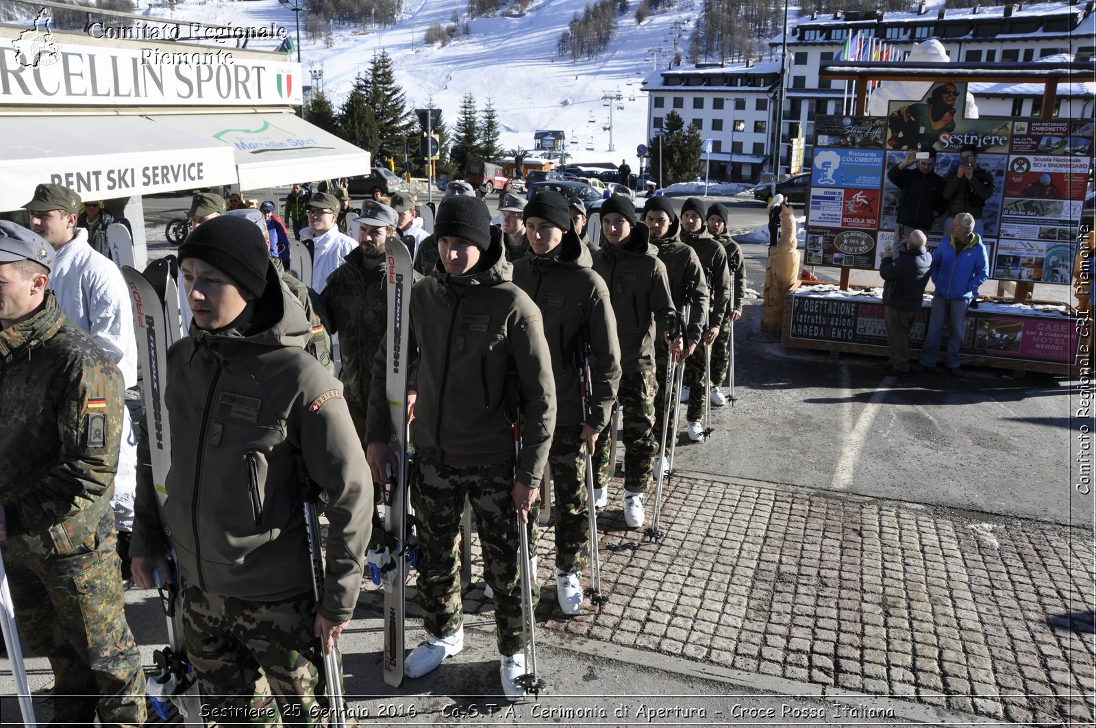 Sestriere 25 Gennaio 2016 - Ca.S.T.A. Cerimonia di Apertura - Croce Rossa Italiana- Comitato Regionale del Piemonte