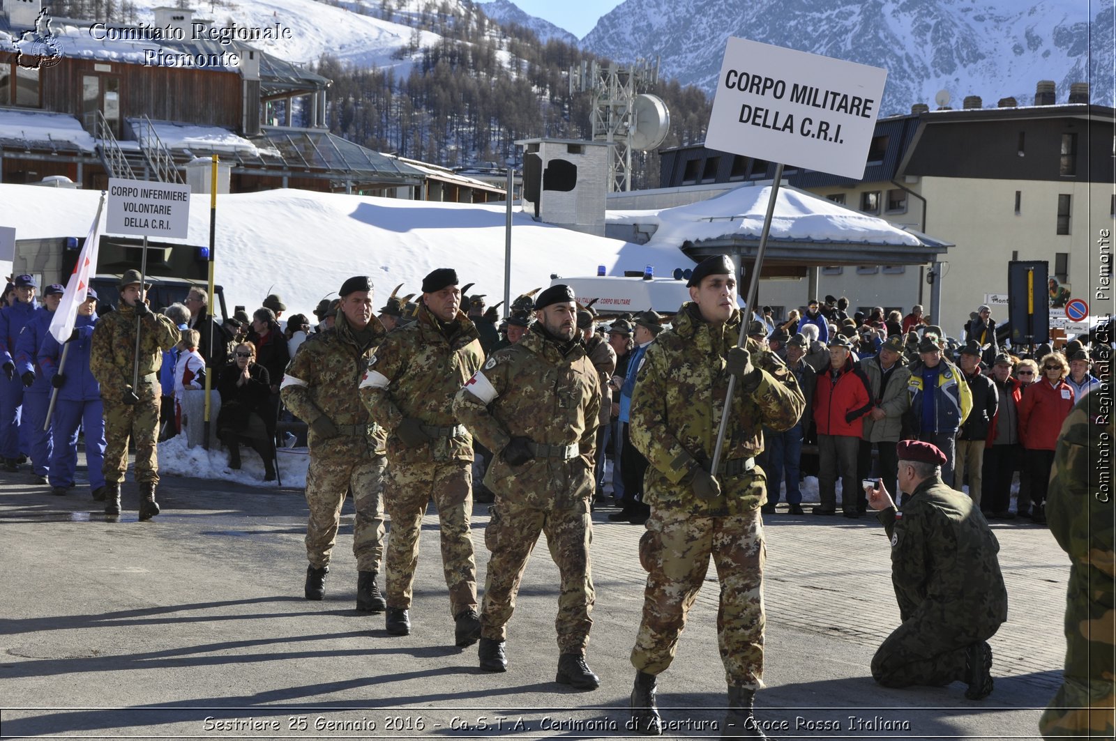 Sestriere 25 Gennaio 2016 - Ca.S.T.A. Cerimonia di Apertura - Croce Rossa Italiana- Comitato Regionale del Piemonte