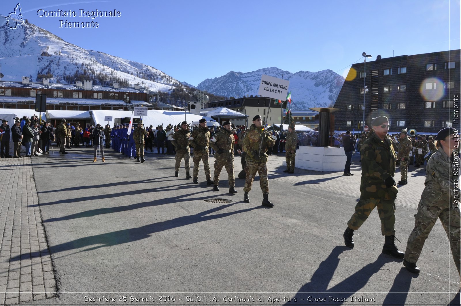 Sestriere 25 Gennaio 2016 - Ca.S.T.A. Cerimonia di Apertura - Croce Rossa Italiana- Comitato Regionale del Piemonte