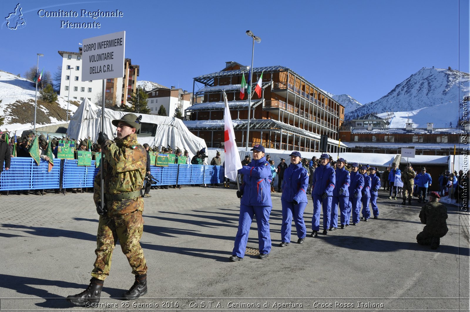 Sestriere 25 Gennaio 2016 - Ca.S.T.A. Cerimonia di Apertura - Croce Rossa Italiana- Comitato Regionale del Piemonte