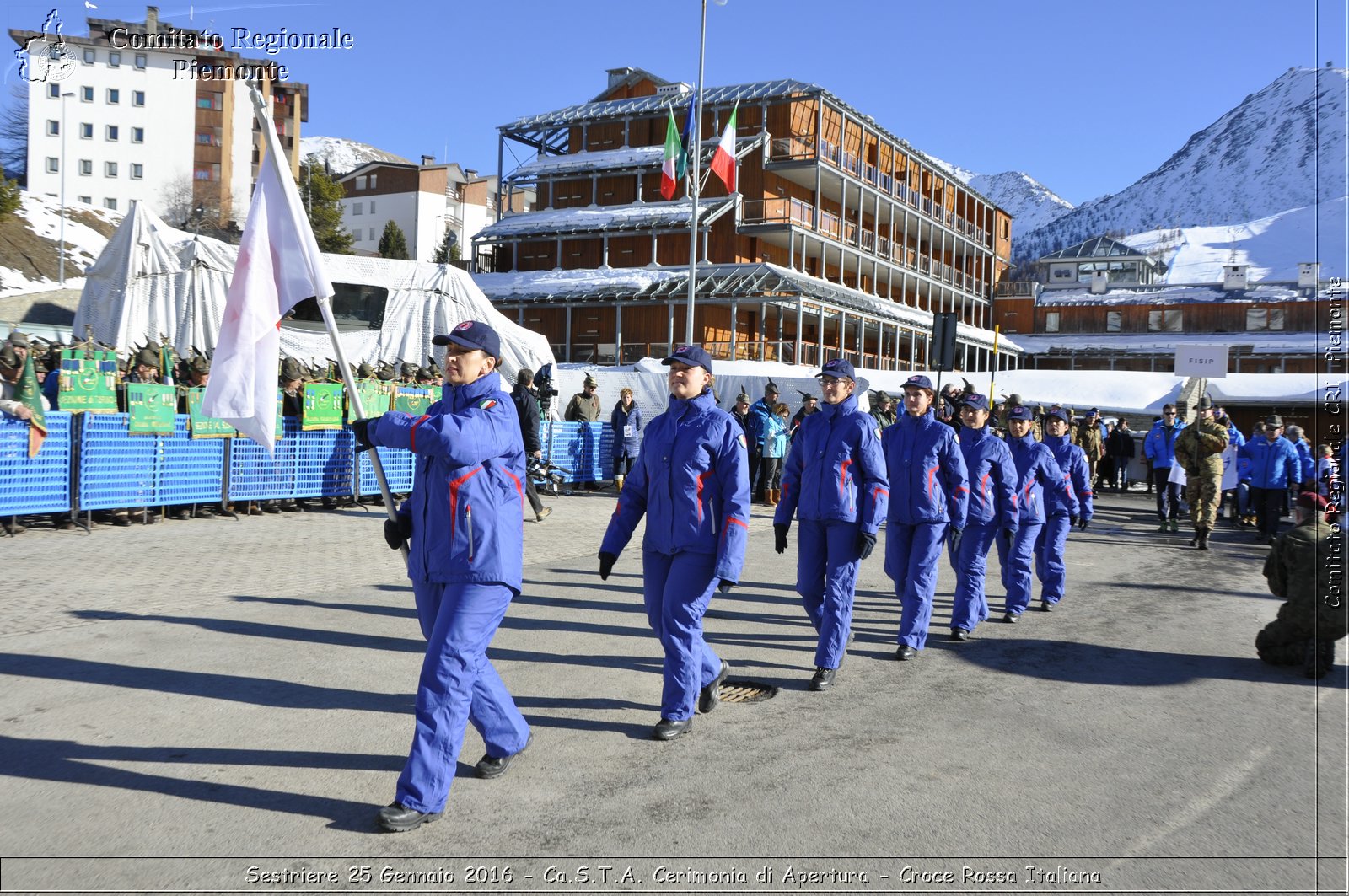 Sestriere 25 Gennaio 2016 - Ca.S.T.A. Cerimonia di Apertura - Croce Rossa Italiana- Comitato Regionale del Piemonte