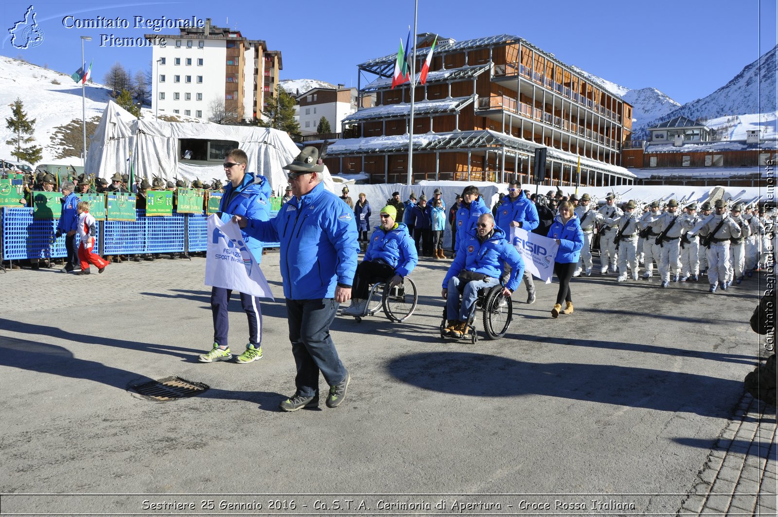 Sestriere 25 Gennaio 2016 - Ca.S.T.A. Cerimonia di Apertura - Croce Rossa Italiana- Comitato Regionale del Piemonte