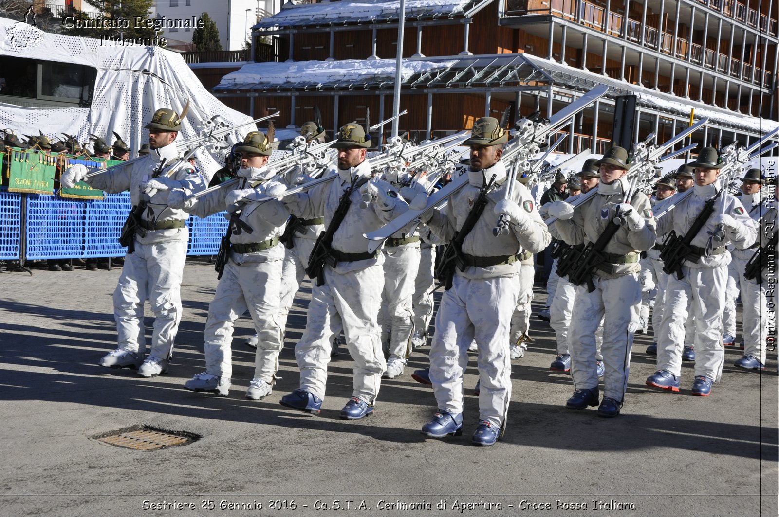 Sestriere 25 Gennaio 2016 - Ca.S.T.A. Cerimonia di Apertura - Croce Rossa Italiana- Comitato Regionale del Piemonte