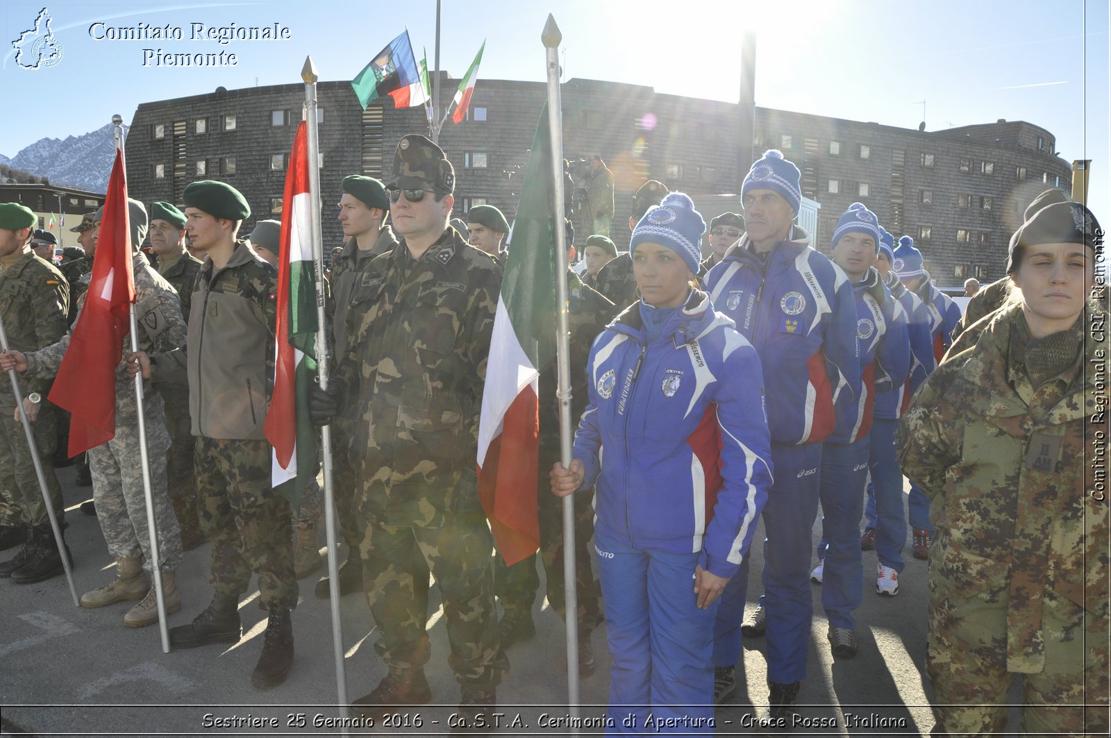 Sestriere 25 Gennaio 2016 - Ca.S.T.A. Cerimonia di Apertura - Croce Rossa Italiana- Comitato Regionale del Piemonte