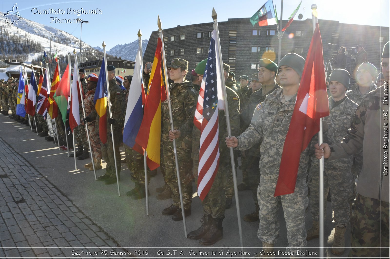 Sestriere 25 Gennaio 2016 - Ca.S.T.A. Cerimonia di Apertura - Croce Rossa Italiana- Comitato Regionale del Piemonte