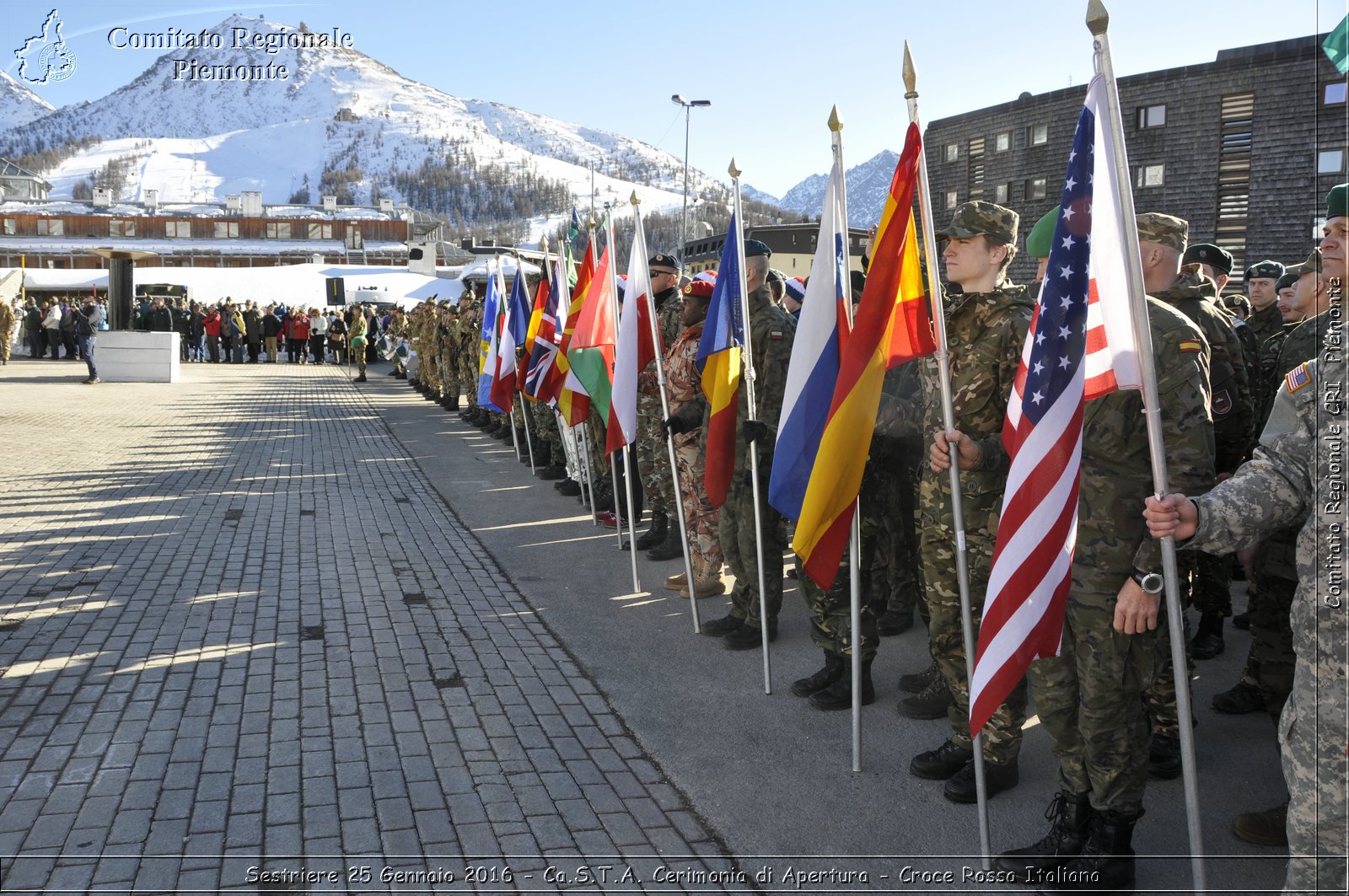 Sestriere 25 Gennaio 2016 - Ca.S.T.A. Cerimonia di Apertura - Croce Rossa Italiana- Comitato Regionale del Piemonte