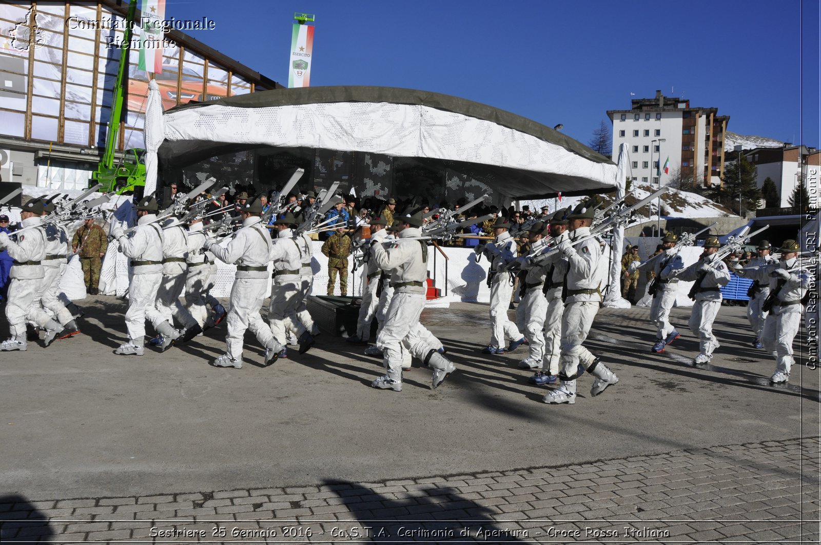 Sestriere 25 Gennaio 2016 - Ca.S.T.A. Cerimonia di Apertura - Croce Rossa Italiana- Comitato Regionale del Piemonte