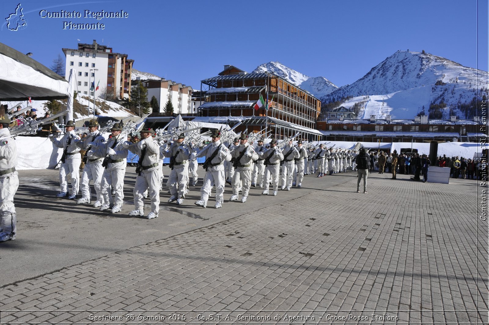 Sestriere 25 Gennaio 2016 - Ca.S.T.A. Cerimonia di Apertura - Croce Rossa Italiana- Comitato Regionale del Piemonte