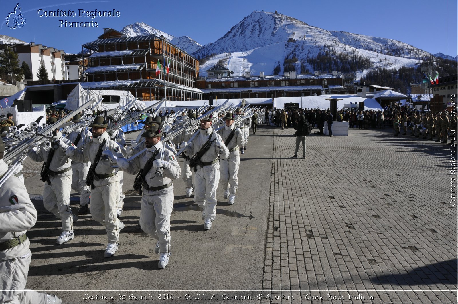 Sestriere 25 Gennaio 2016 - Ca.S.T.A. Cerimonia di Apertura - Croce Rossa Italiana- Comitato Regionale del Piemonte