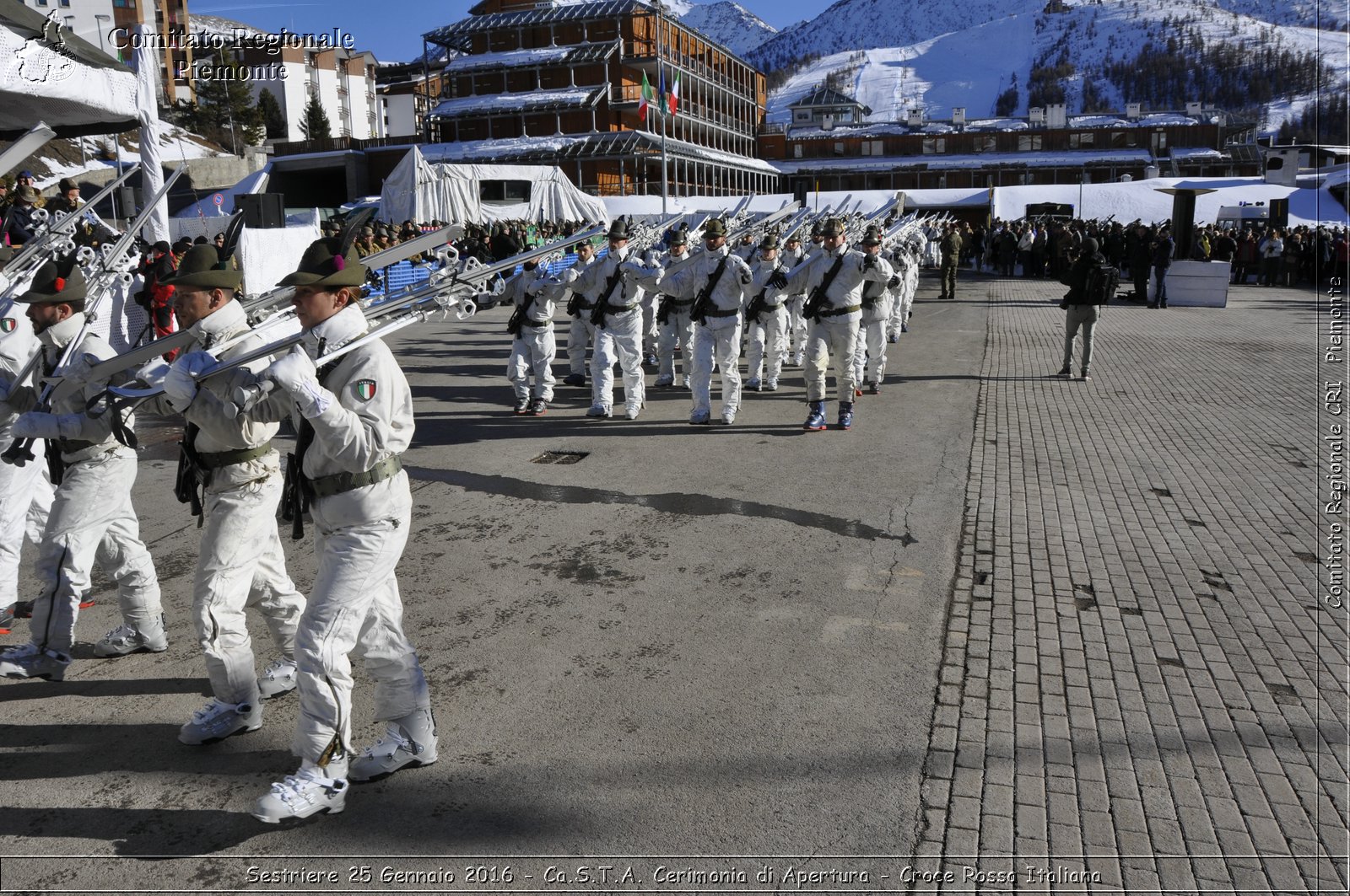 Sestriere 25 Gennaio 2016 - Ca.S.T.A. Cerimonia di Apertura - Croce Rossa Italiana- Comitato Regionale del Piemonte