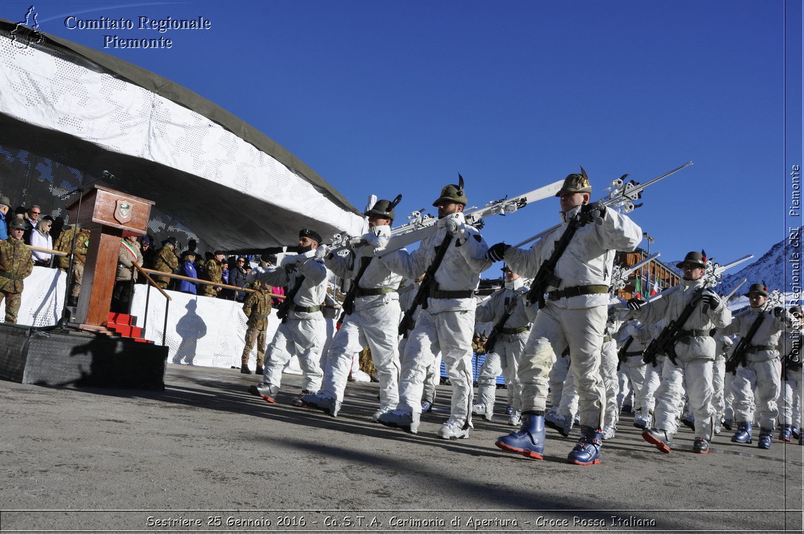 Sestriere 25 Gennaio 2016 - Ca.S.T.A. Cerimonia di Apertura - Croce Rossa Italiana- Comitato Regionale del Piemonte