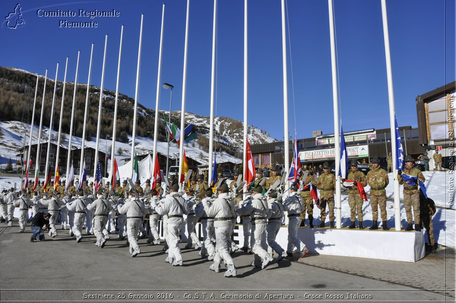 Sestriere 25 Gennaio 2016 - Ca.S.T.A. Cerimonia di Apertura - Croce Rossa Italiana- Comitato Regionale del Piemonte