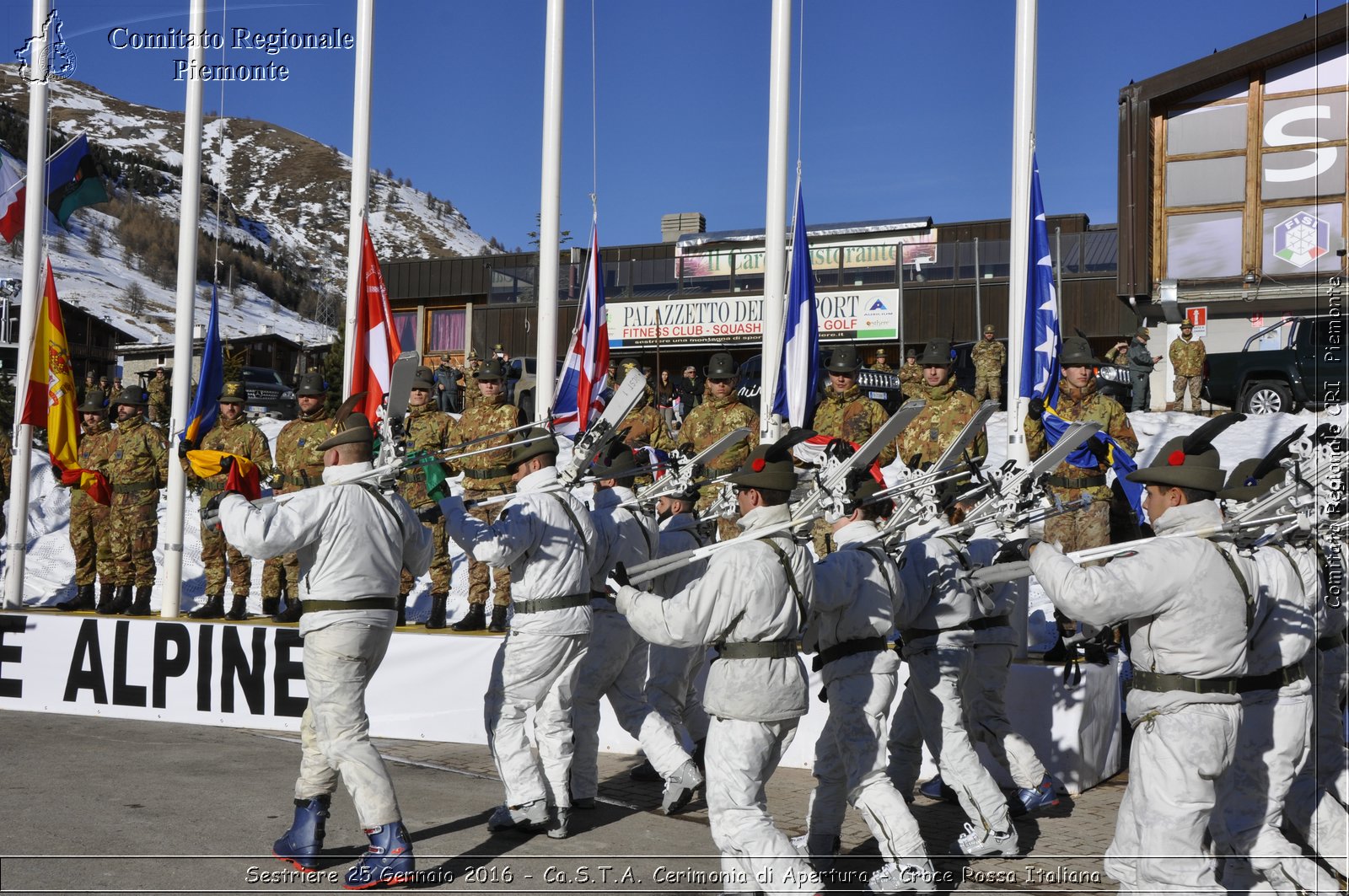 Sestriere 25 Gennaio 2016 - Ca.S.T.A. Cerimonia di Apertura - Croce Rossa Italiana- Comitato Regionale del Piemonte