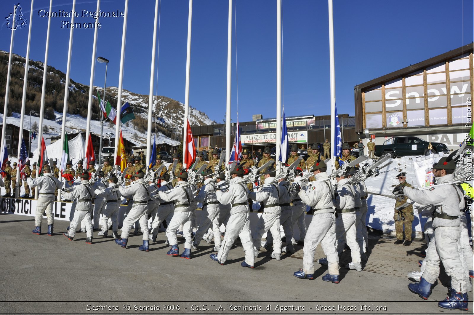 Sestriere 25 Gennaio 2016 - Ca.S.T.A. Cerimonia di Apertura - Croce Rossa Italiana- Comitato Regionale del Piemonte