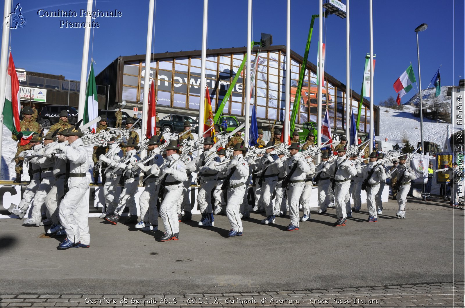 Sestriere 25 Gennaio 2016 - Ca.S.T.A. Cerimonia di Apertura - Croce Rossa Italiana- Comitato Regionale del Piemonte