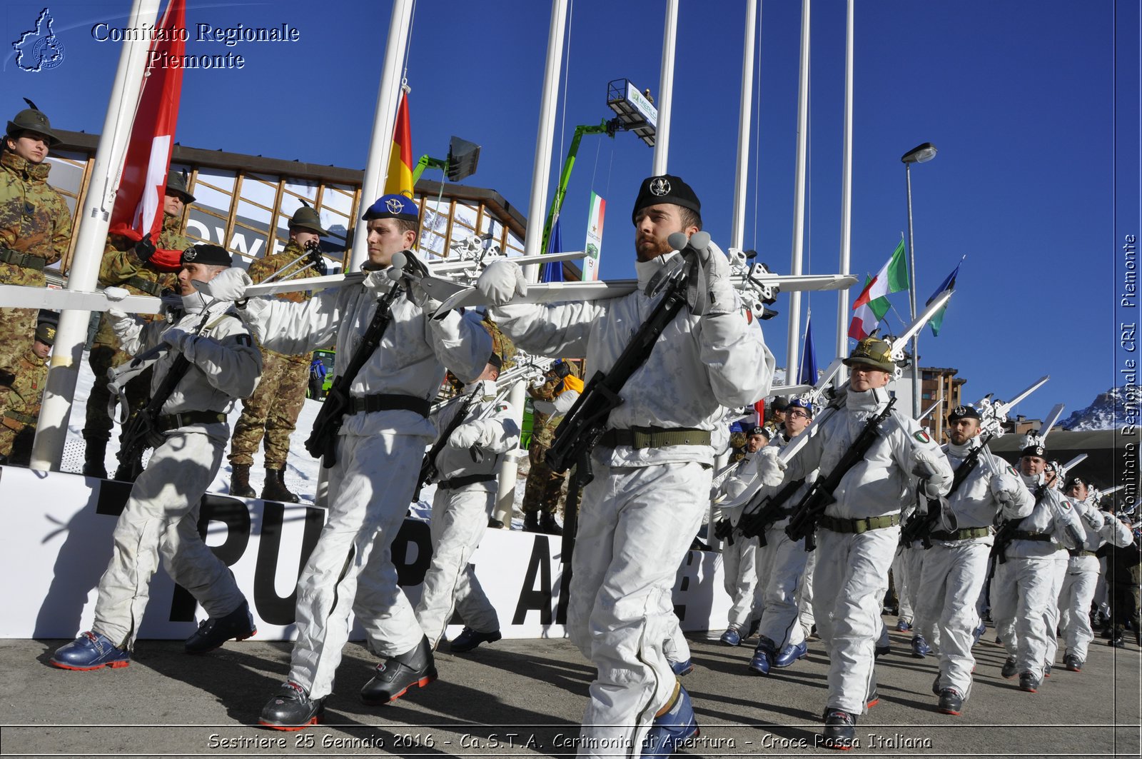 Sestriere 25 Gennaio 2016 - Ca.S.T.A. Cerimonia di Apertura - Croce Rossa Italiana- Comitato Regionale del Piemonte