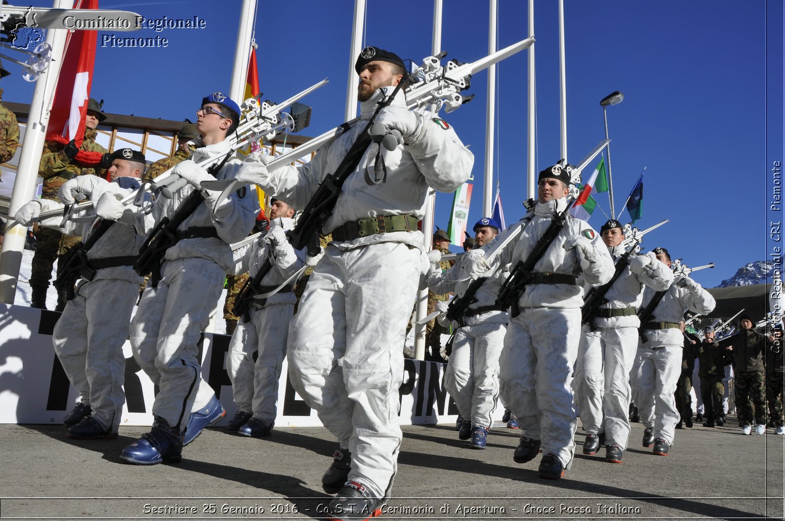 Sestriere 25 Gennaio 2016 - Ca.S.T.A. Cerimonia di Apertura - Croce Rossa Italiana- Comitato Regionale del Piemonte