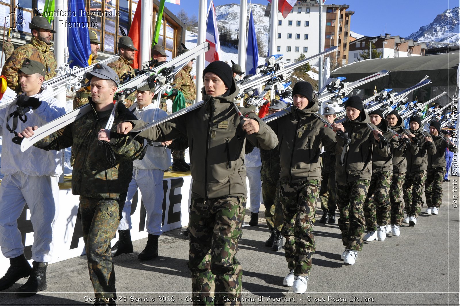 Sestriere 25 Gennaio 2016 - Ca.S.T.A. Cerimonia di Apertura - Croce Rossa Italiana- Comitato Regionale del Piemonte