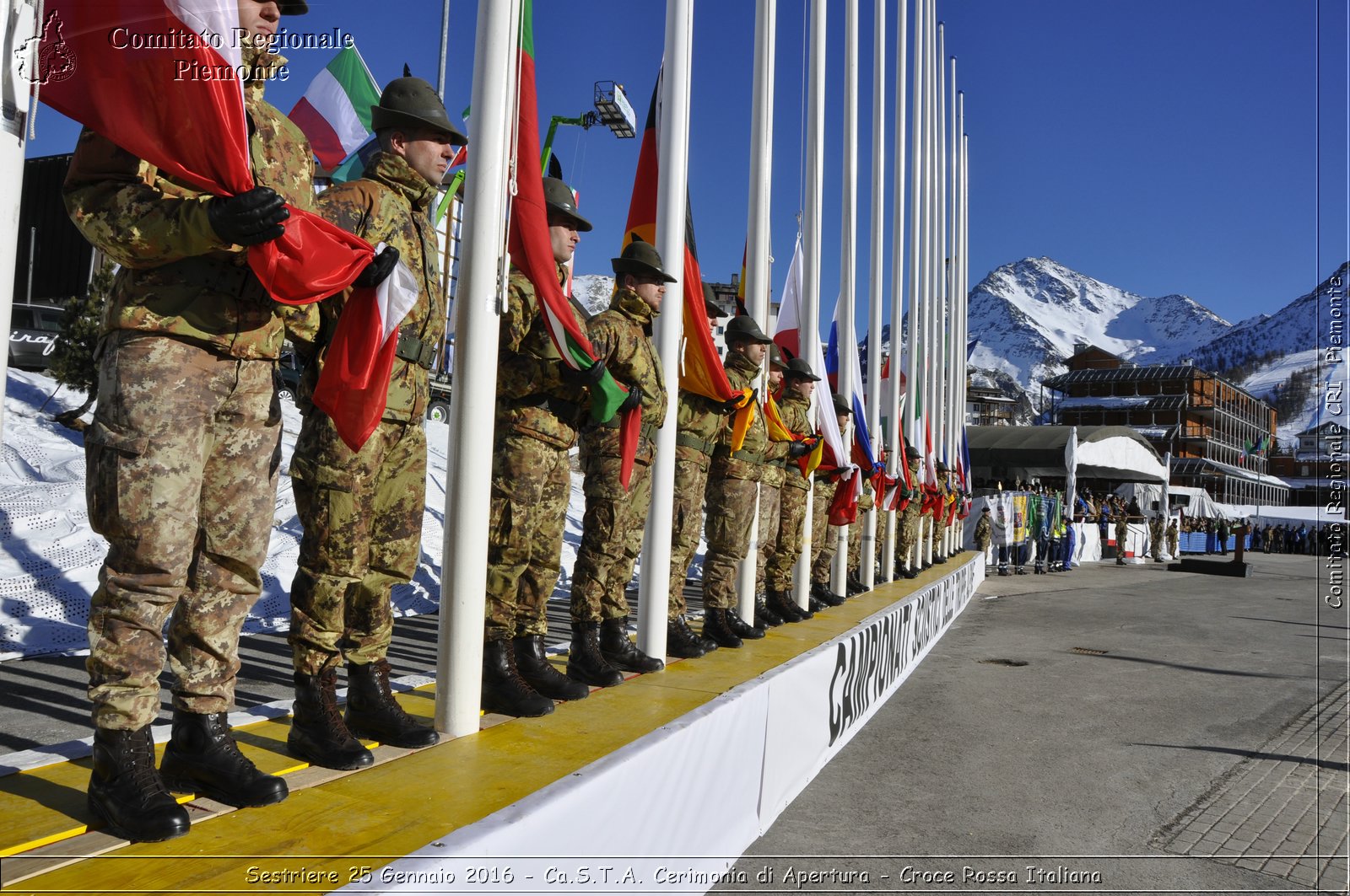 Sestriere 25 Gennaio 2016 - Ca.S.T.A. Cerimonia di Apertura - Croce Rossa Italiana- Comitato Regionale del Piemonte