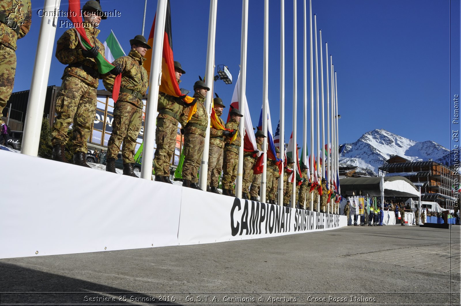 Sestriere 25 Gennaio 2016 - Ca.S.T.A. Cerimonia di Apertura - Croce Rossa Italiana- Comitato Regionale del Piemonte