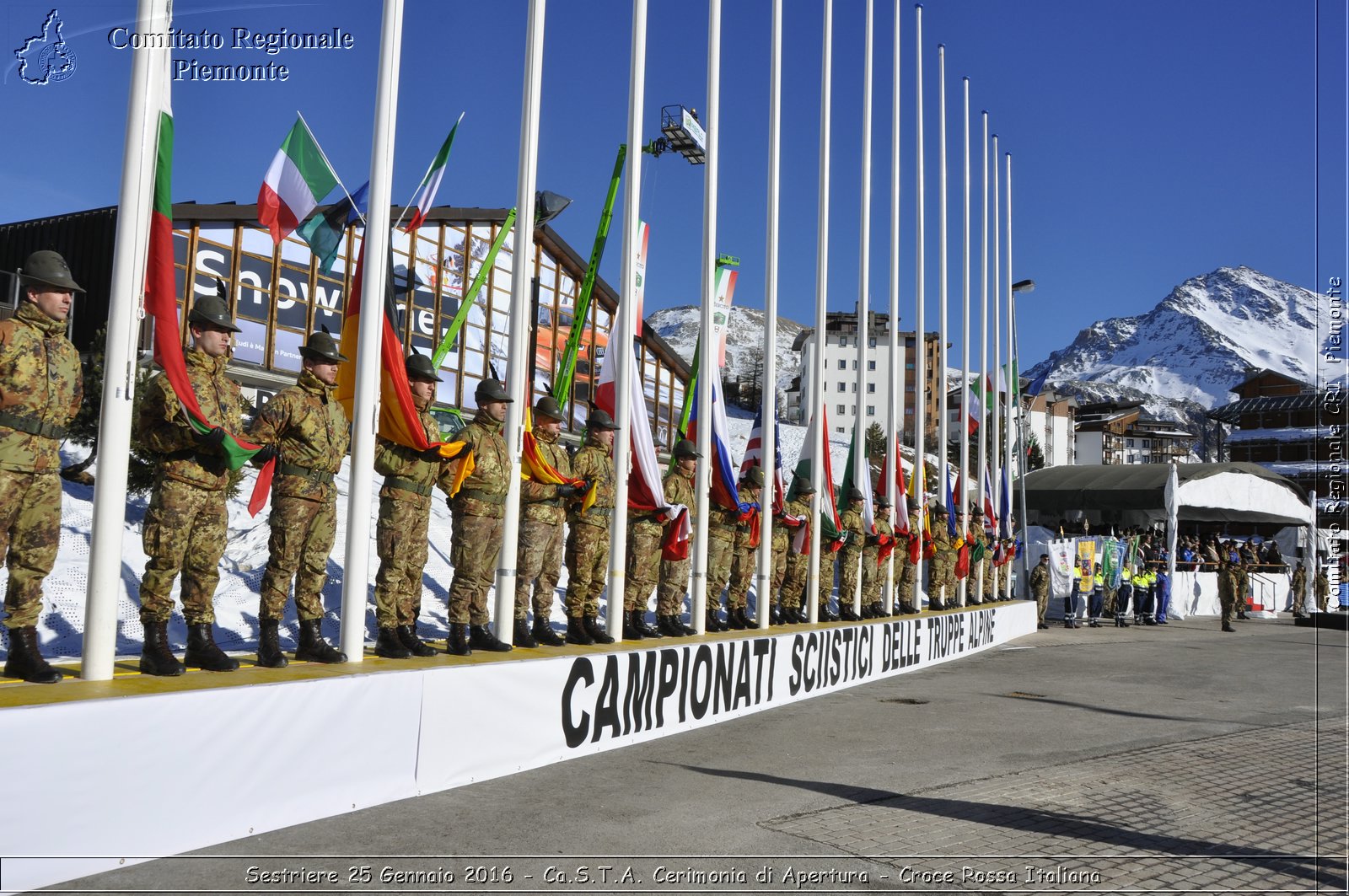 Sestriere 25 Gennaio 2016 - Ca.S.T.A. Cerimonia di Apertura - Croce Rossa Italiana- Comitato Regionale del Piemonte